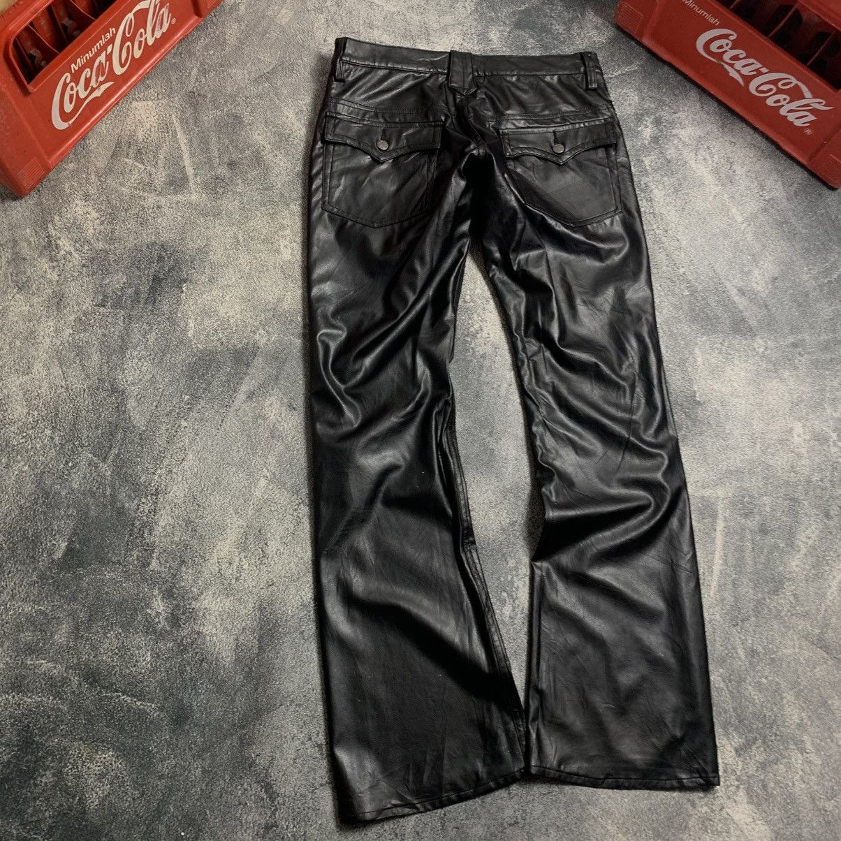 Japanese Brand Root Three Leather But Cut pants Size US 32 / EU 48 - 10 Thumbnail