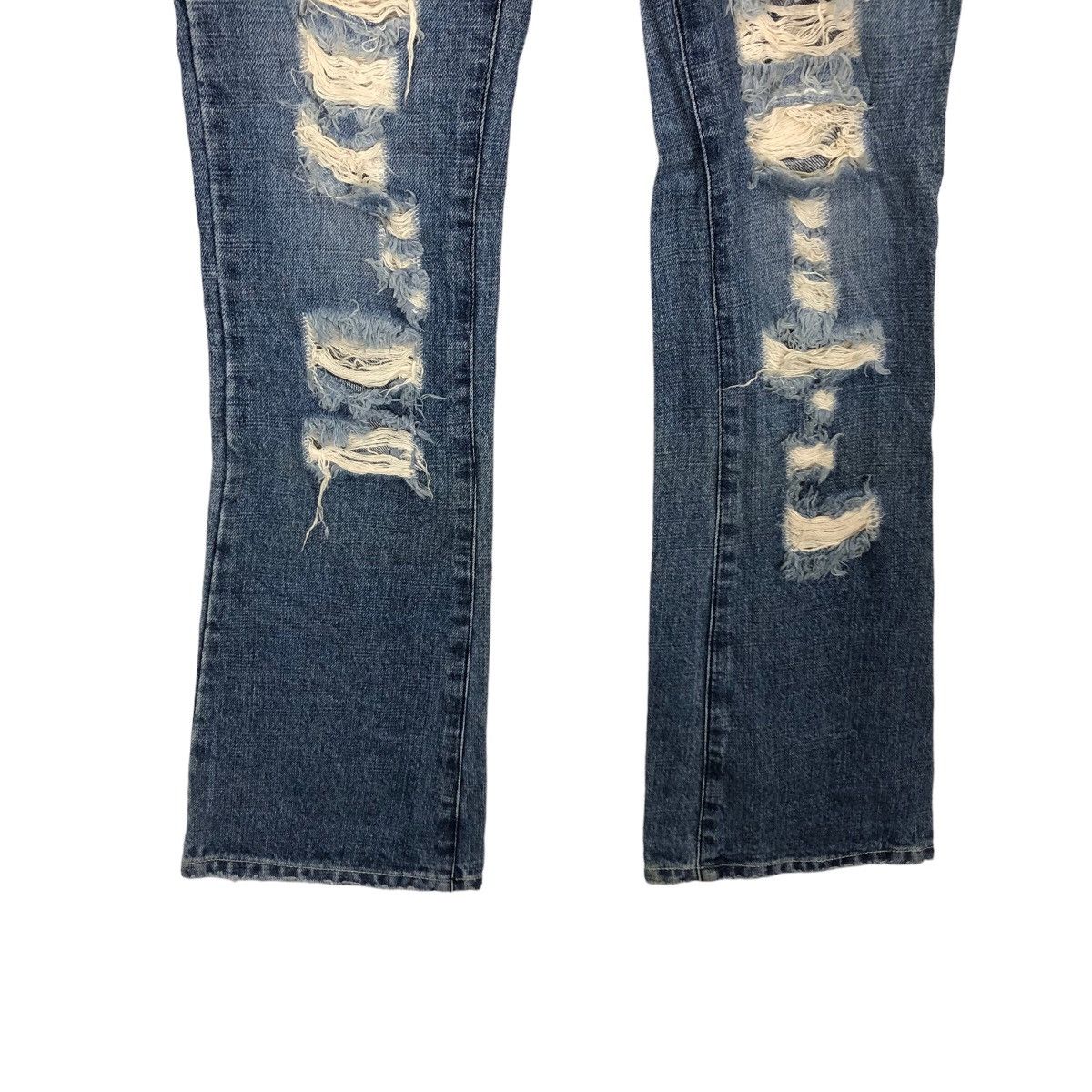 Japanese Brand 🔥RARE BOWCUT DISTRESSED DENIM JEANS INGNI JAPAN Size US 26 / EU 42 - 3 Thumbnail