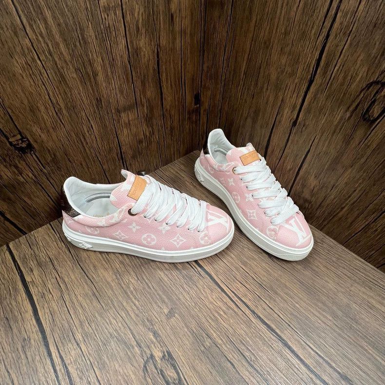 Louis Vuitton Louis Vuitton Pink Patterned Platform Sneakers-2506 Size US 7 / IT 37 - 4 Thumbnail