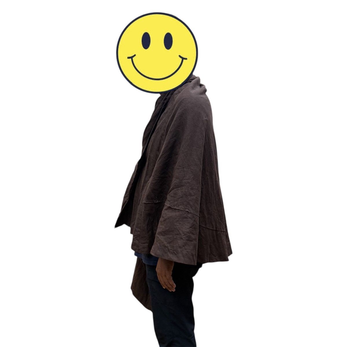 Yohji Yamamoto Vtg Yohji Yamamoto Signature SS95 Poncho Cloak Capes Size US L / EU 52-54 / 3 - 8 Thumbnail