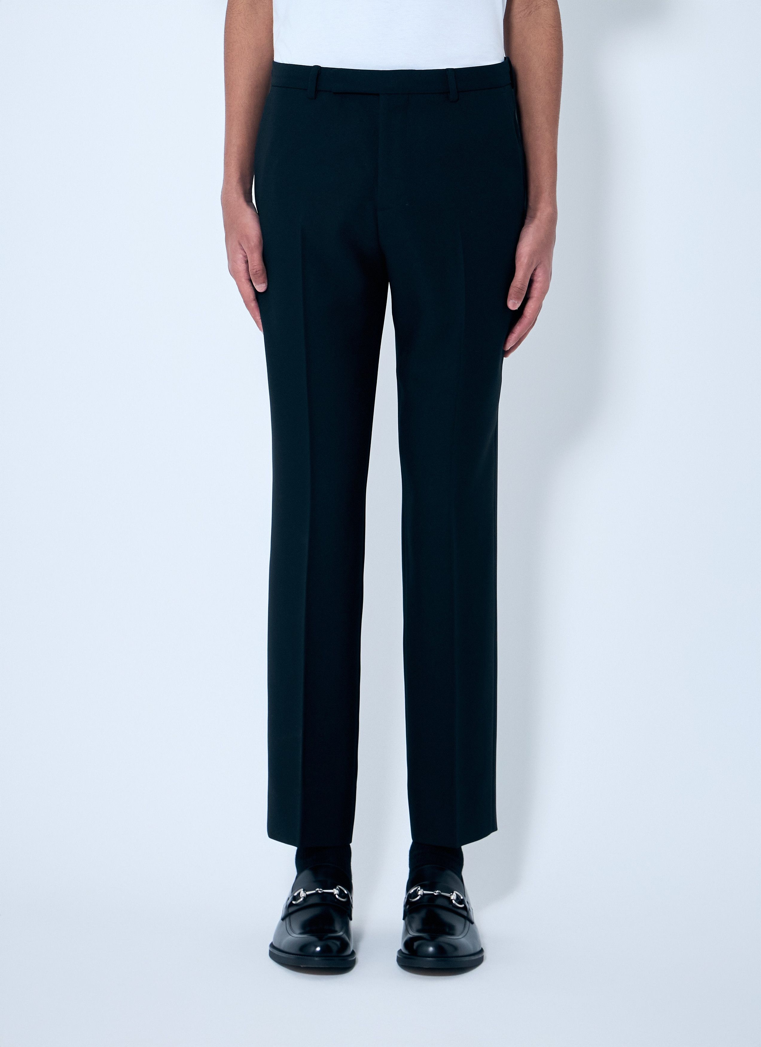 Gucci o1loc1c1125 814299 Tailored Fluid Pant in Black Size US 34 / EU 50 - 1 Thumbnail