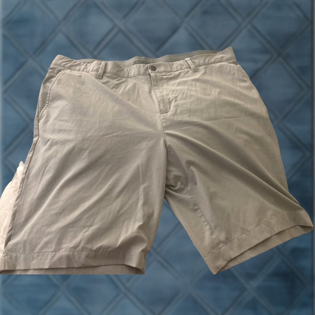 Adidas Adidas Mens Bermuda Golf Shorts 42 Beige Regular Size 42 Performance Mens Size US 42 / EU 58 - 1 Thumbnail