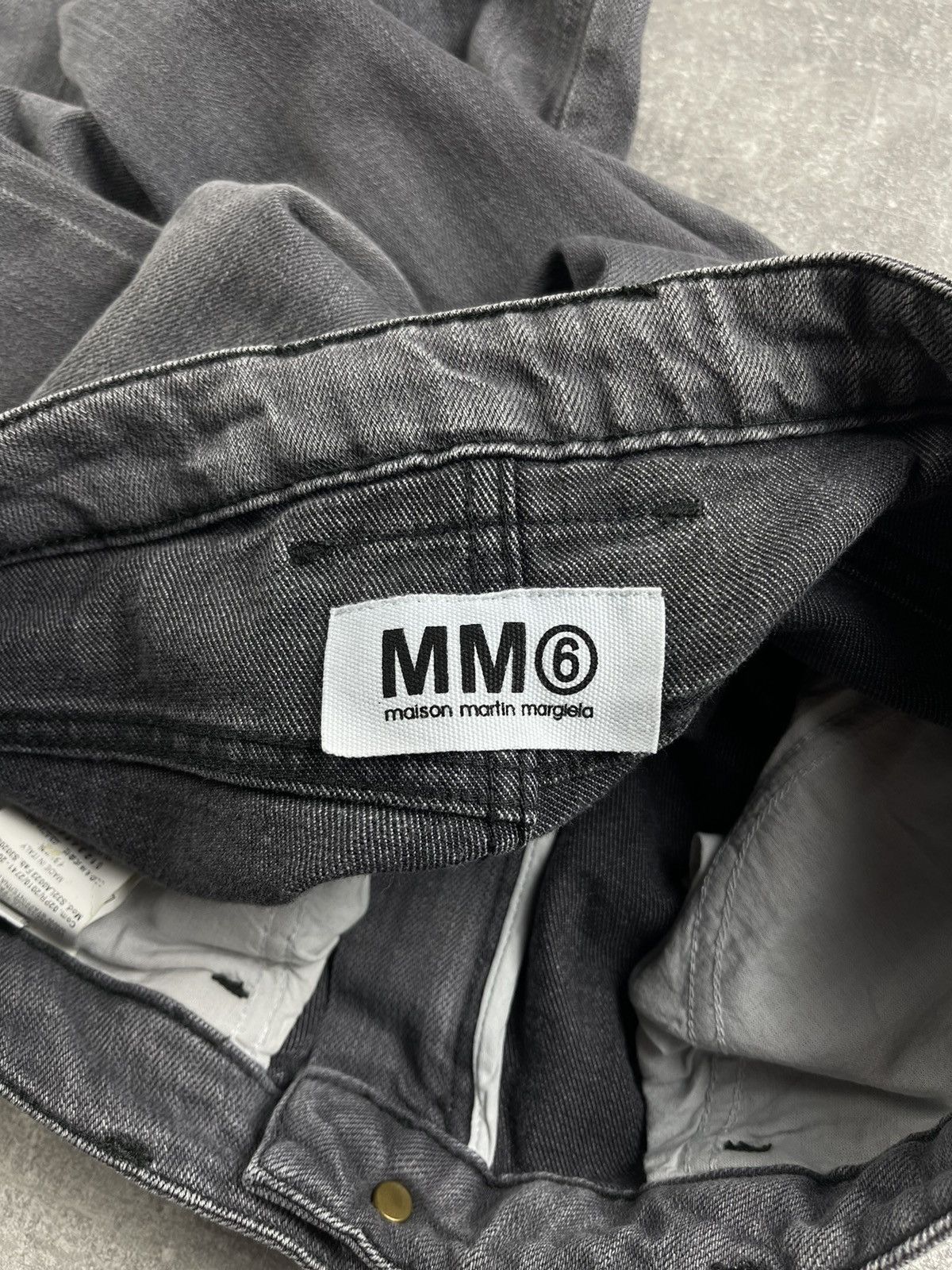 Maison Margiela MM6 Maison Martin Margiela Gray Slim Zip Ankle Jeans Size 28" / US 6 / IT 42 - 11 Thumbnail