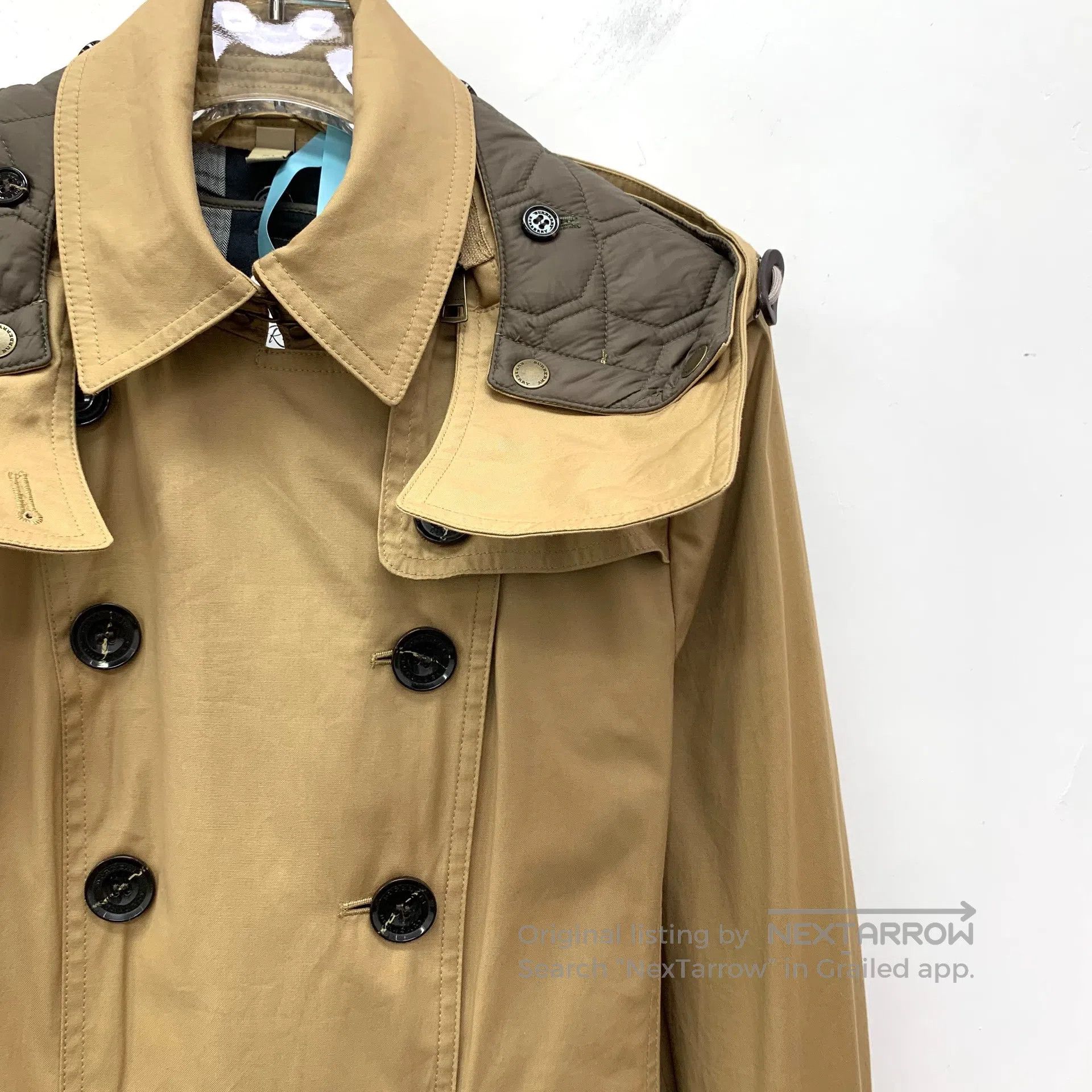Burberry Burberry Brown Cotton Reversible Collar Hooded Double Brea Size S / US 4 / IT 40 - 3 Thumbnail