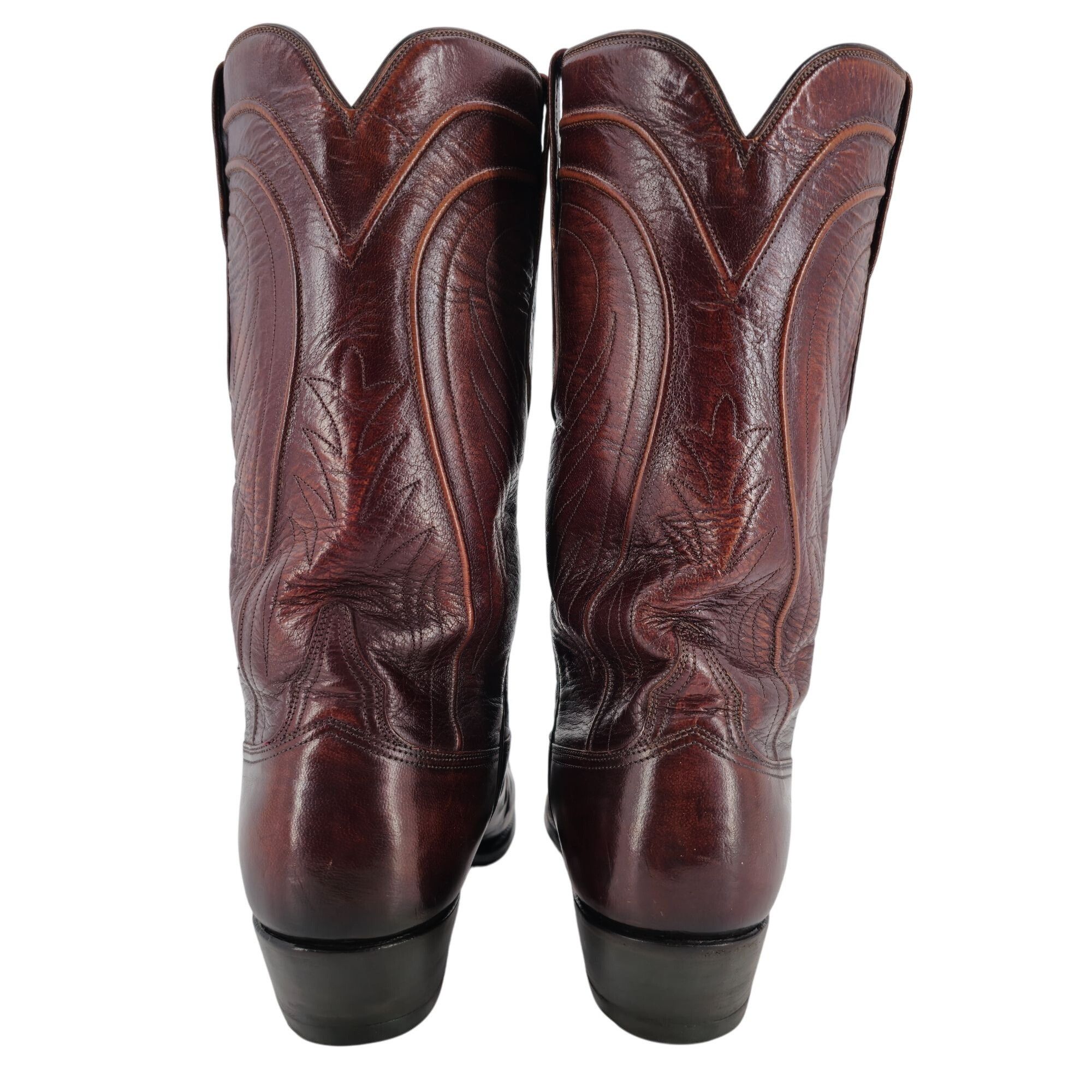 Lucchese Vintage Lucchese 1980 San Antonio French Toe Brown Mens 9C Size US 9 / EU 42 - 10 Thumbnail