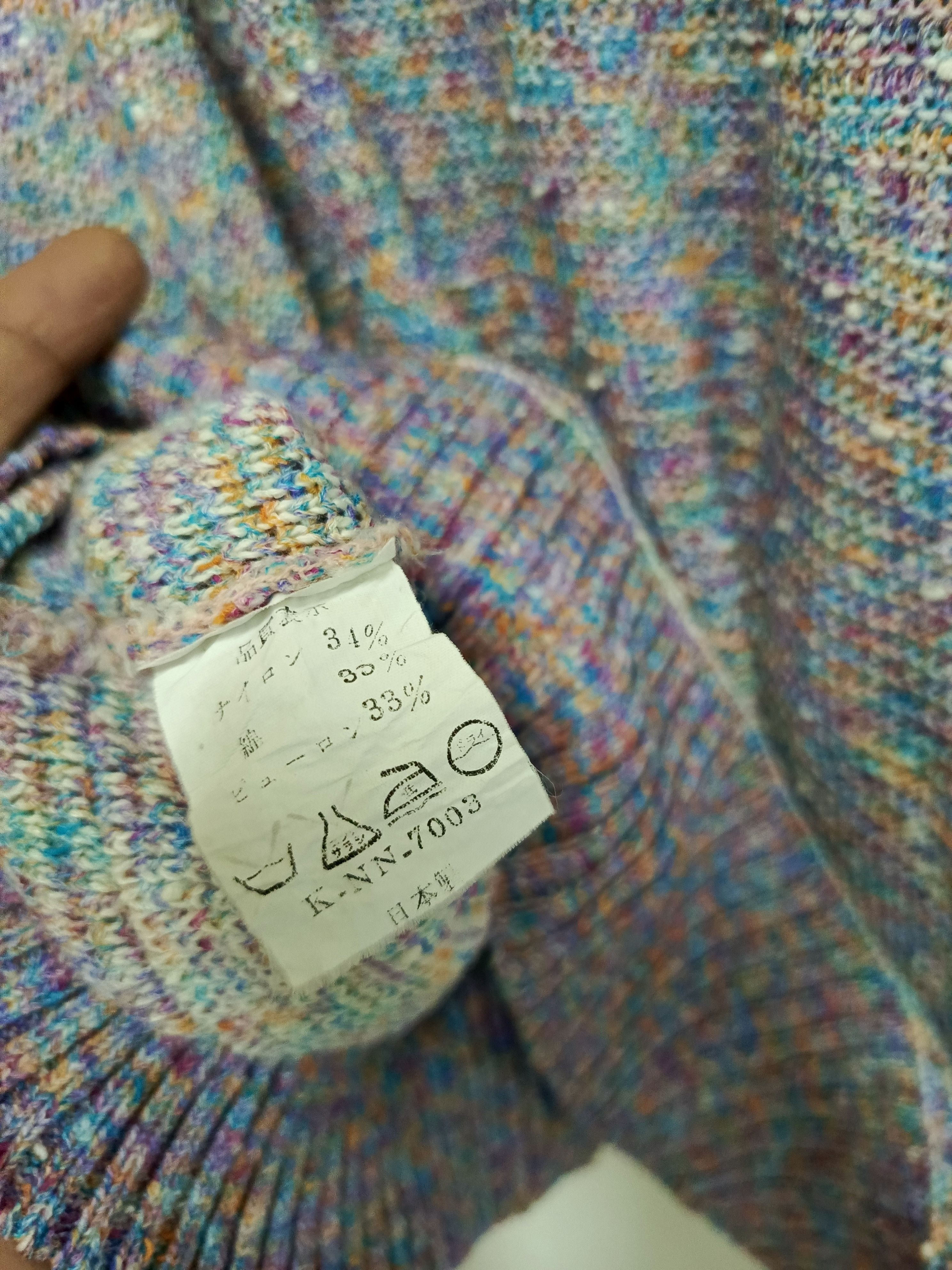 Japanese Brand × Vintage 80's-90's Japan Knitted Sweater Short Sleeve Size US L / EU 52-54 / 3 - 2 Thumbnail