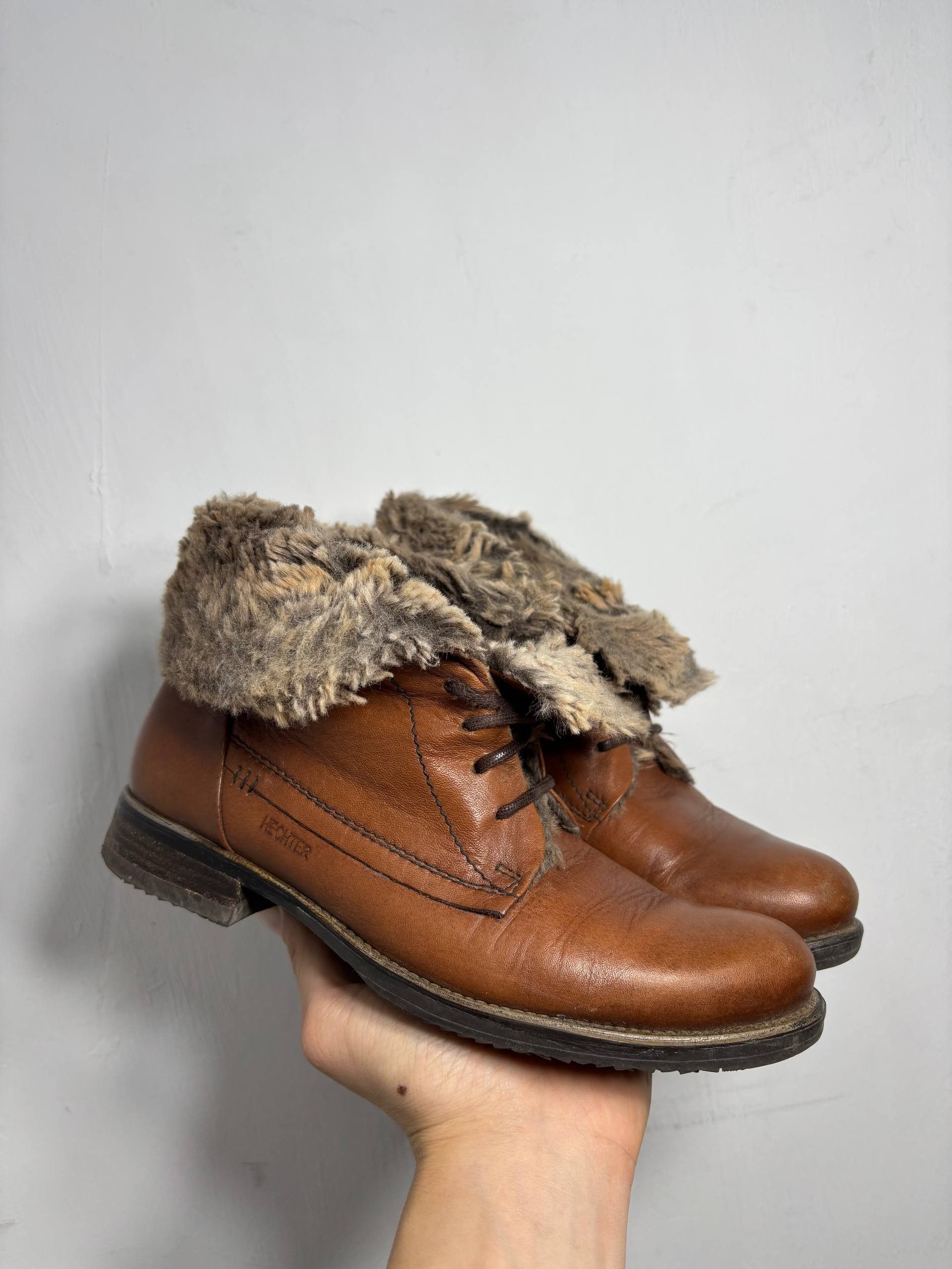 A.S.98 RARE Fur AS 98 GUIDI style! fade Ankle Archive Leather Boots Size US 7 / IT 37 - 3 Thumbnail