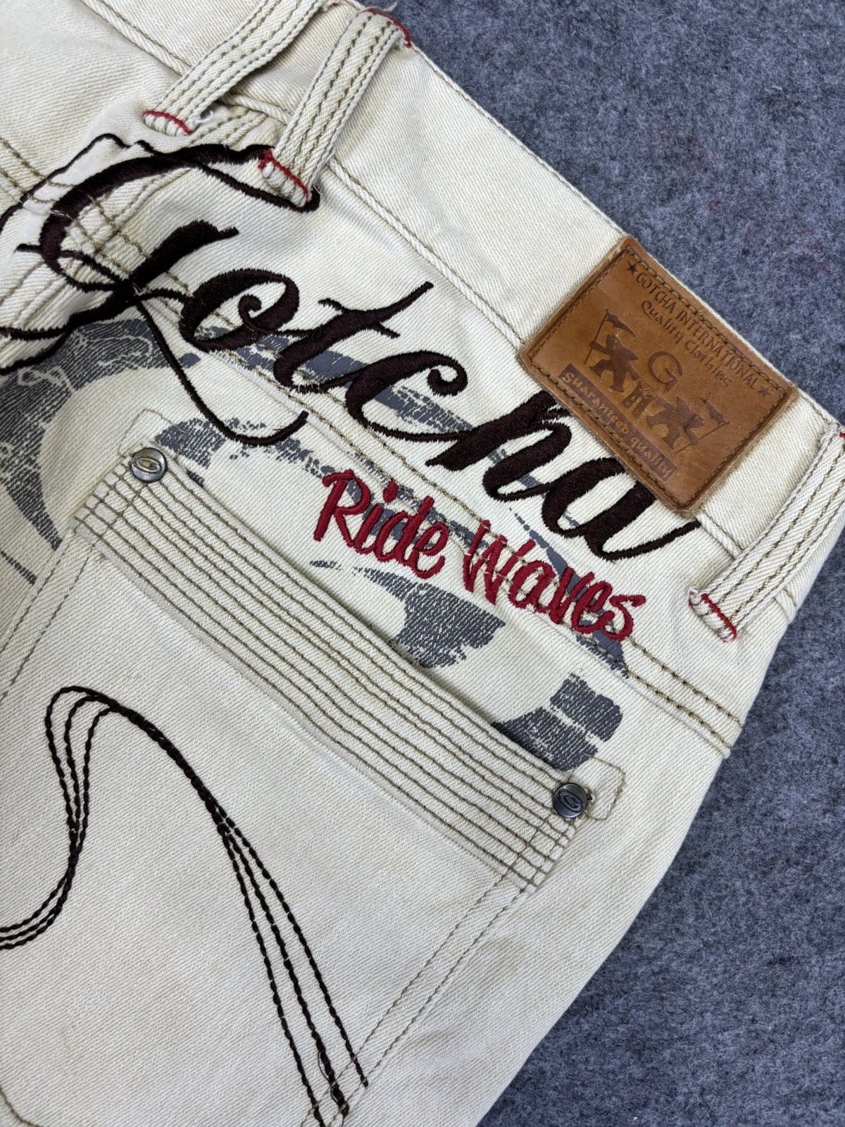 Gotcha 💥Vintage💥 Surf Style Gotcha Stretchable Cargo Pant F697 Size US 31 - 18 Thumbnail