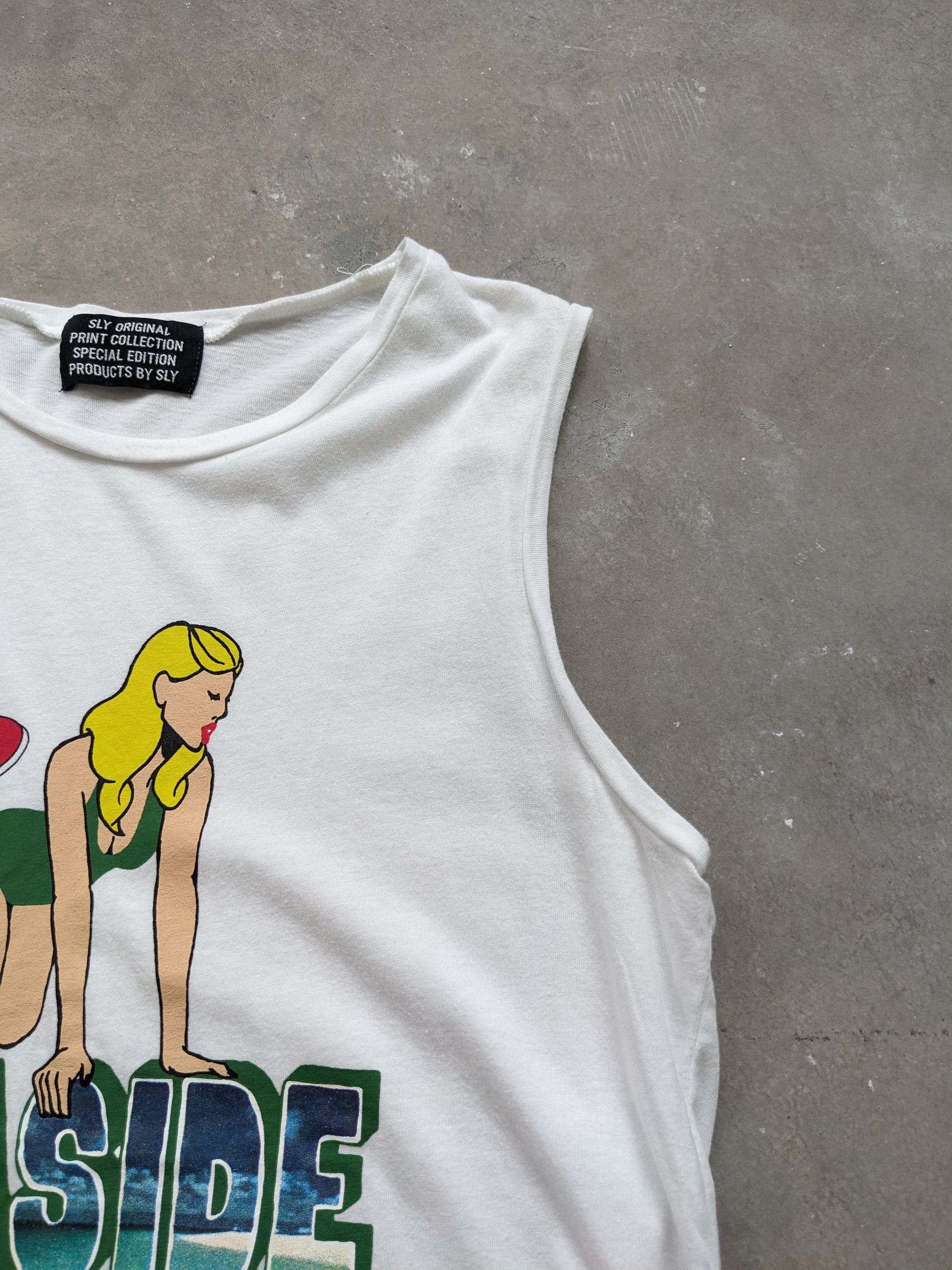 Japanese Brand × Vintage Vintage Tank Top Seaside Sexy Women Print Size XS / US 0-2 / IT 36-38 - 4 Thumbnail