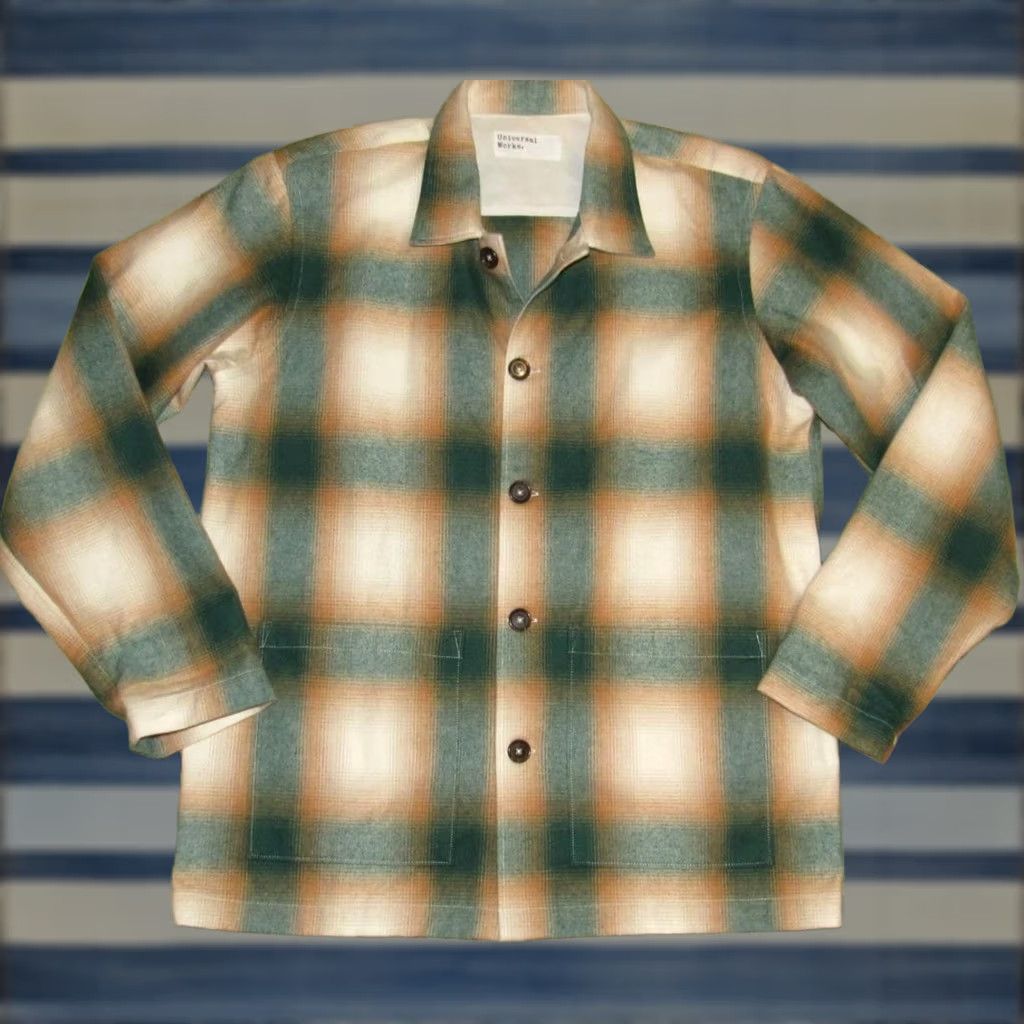 Universal Works VINTAGE UNIVERSAL WORKS Cotton Plaid Long Sleeve Shirt Jacket Small Size US S / EU 44-46 / 1 - 1 Thumbnail