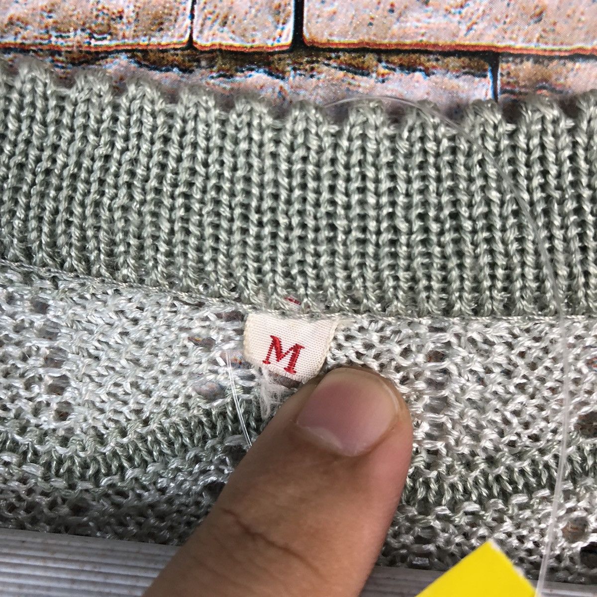 Homespun Knitwear × Japanese Brand Japan vintage Green crochet meshnet Cardigan Knitwear #A1050 Size S / US 4 / IT 40 - 11 Thumbnail