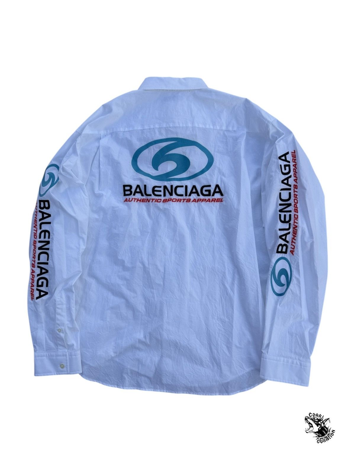 Balenciaga Balenciaga surfer button up shirt Size US XL / EU 56 / 4 - 2 Thumbnail