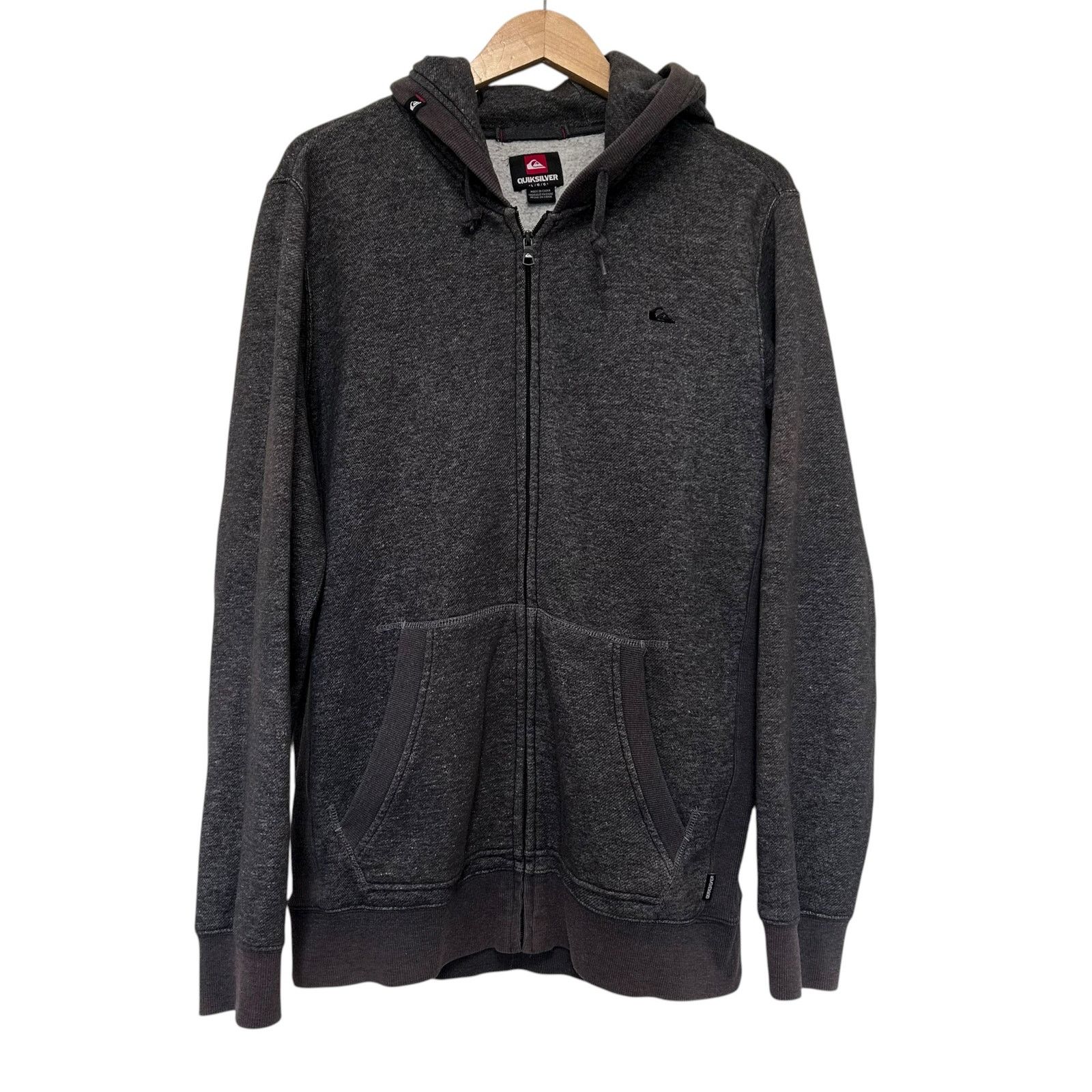 Quiksilver Quiksilver Gray Full Zip Hoodie Sz L Size US L / EU 52-54 / 3 - 1 Thumbnail