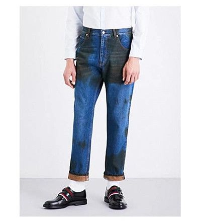 Gucci o1mle0424 Jeans in Blue/Black Size US 29 - 2 Thumbnail