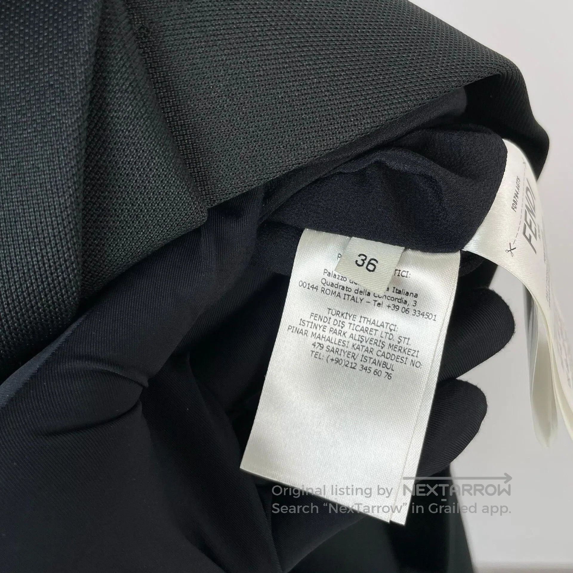 Fendi Fendi Black Silk Sleeveless Hem Split Dress. Size XS / US 0-2 / IT 36-38 - 7 Thumbnail