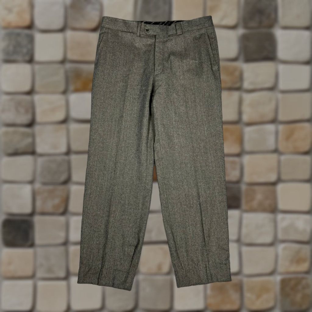 BREDA Leandro Bustos Dress Pants Mens 34 Brown Virgin Wool 90s Knit Flat Front Regular Full-Length 29in Inseam Pants Shirt? Size US 34 / EU 50 - 1 Thumbnail