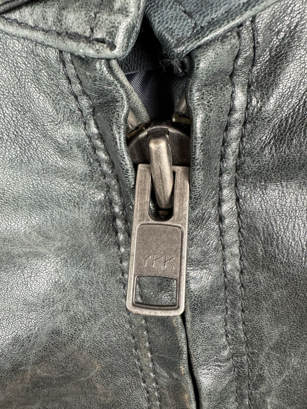 Designer × Vintage Vintage 90s Goose Craft real leather biker jacket boxy Size US XL / EU 56 / 4 - 14 Thumbnail
