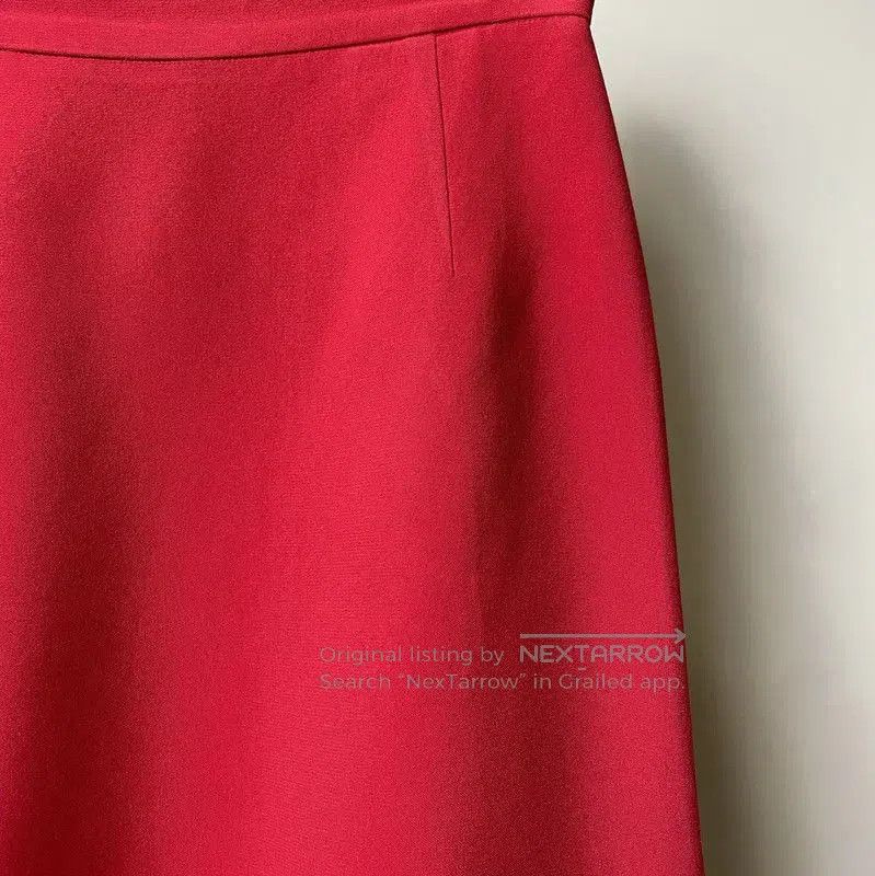 Miu Miu Miu Miu Red Cotton Mini Skirt . Size 23" - 4 Thumbnail