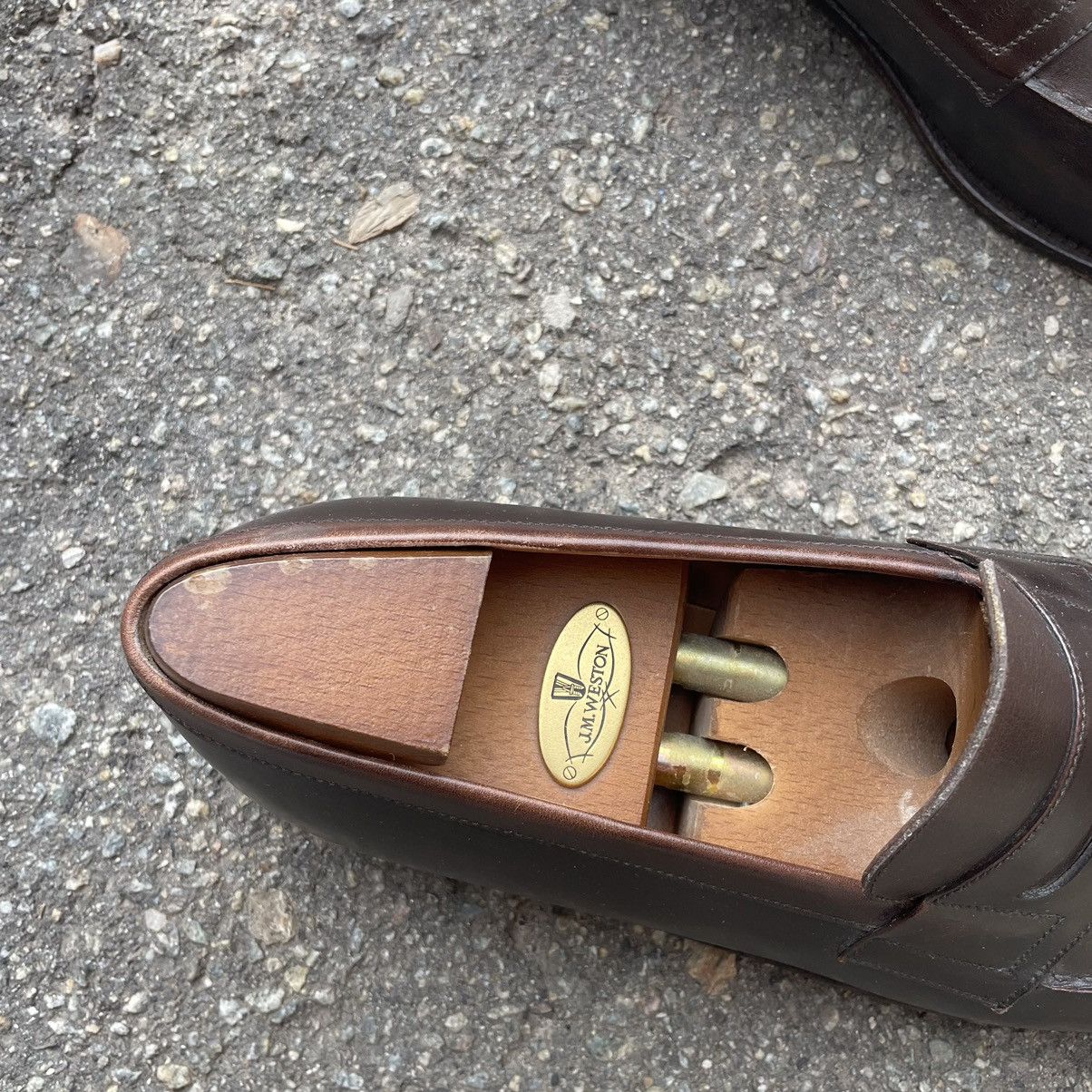 Handmade × J.M. Weston J.M. WESTON BROWN LEATHER BOOTS LOAFERS old money Size US 8 / EU 41 - 3 Thumbnail