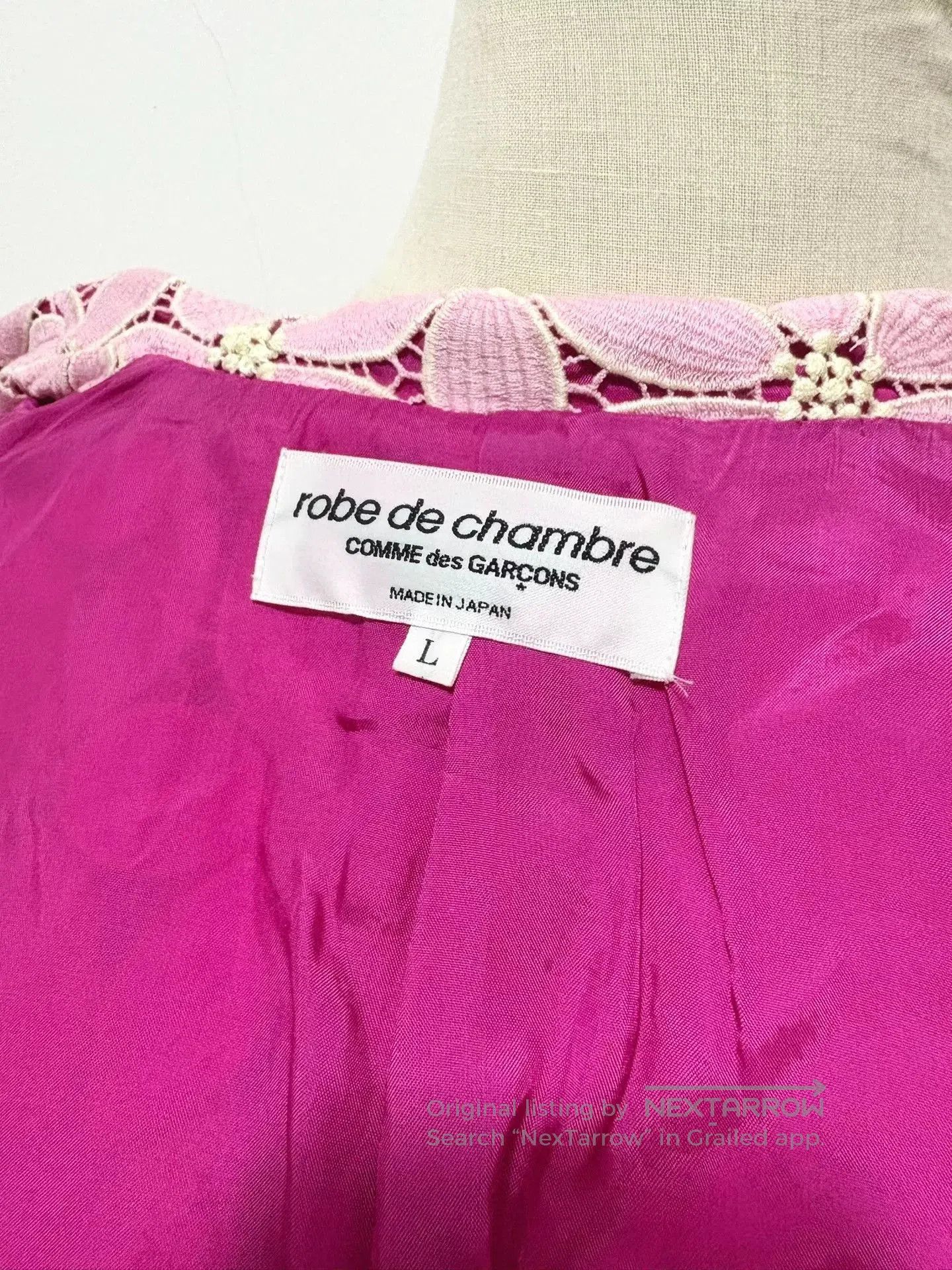 Vivienne Westwood Comme des Garçons Pink Floral Jacket. Size L / US 10 / IT 46 - 6 Thumbnail