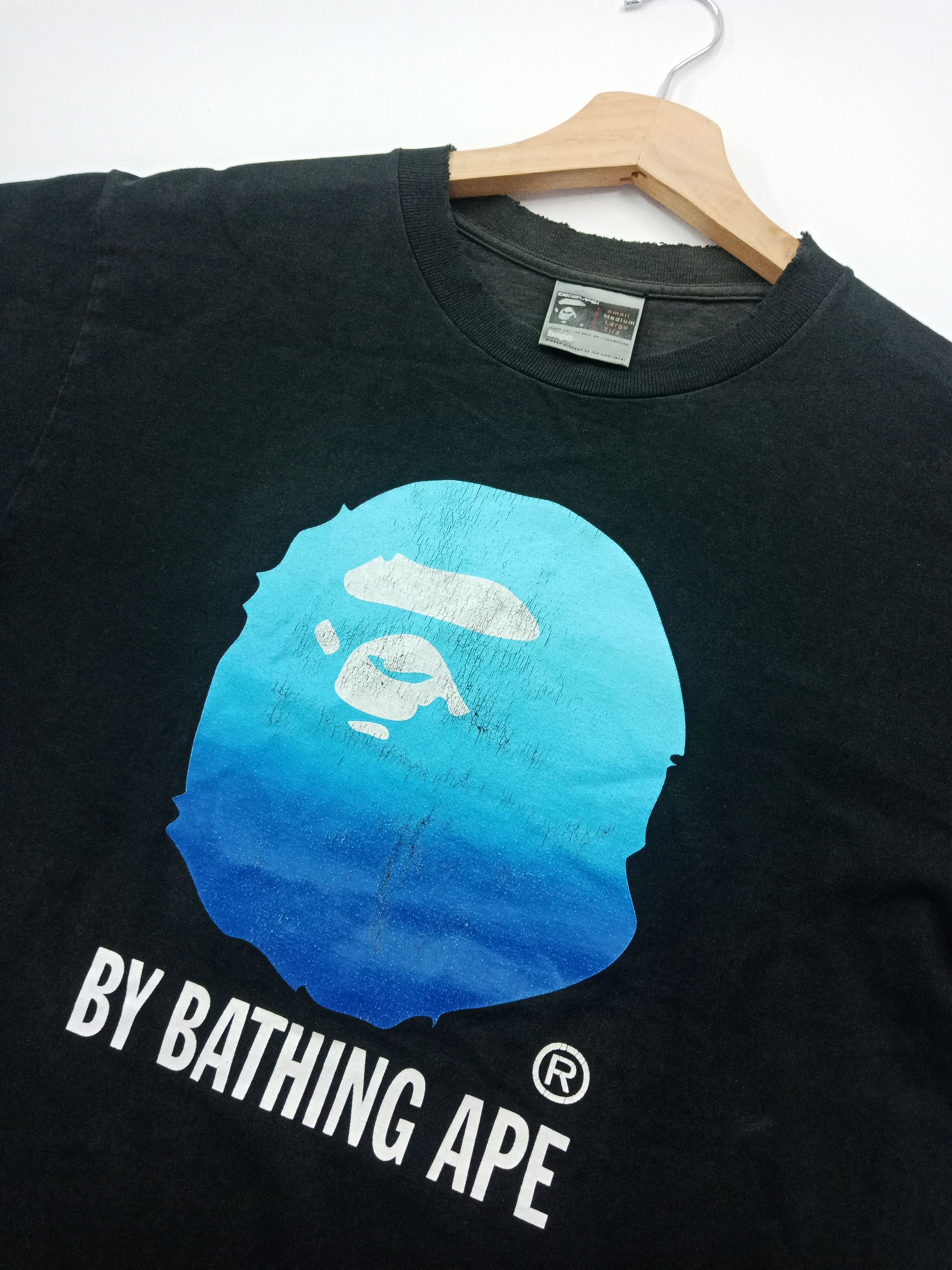 Bape Bape Big Head Distressed Washed Black #C Size US M / EU 48-50 / 2 - 3 Thumbnail