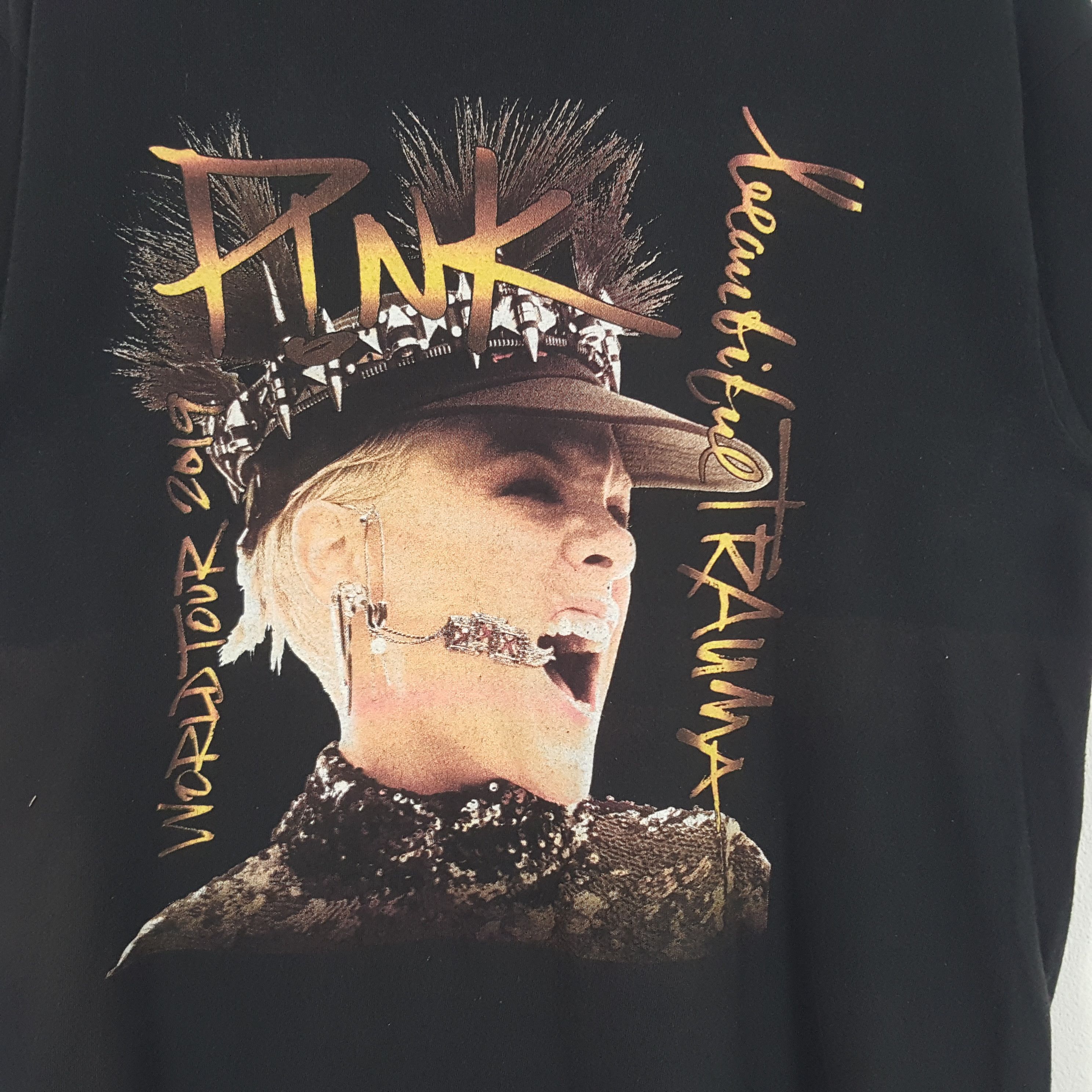 Band Tees × Vintage Vintage Pink Trauma World tour 2019 Singer Tour Tshirt Size US L / EU 52-54 / 3 - 2 Thumbnail