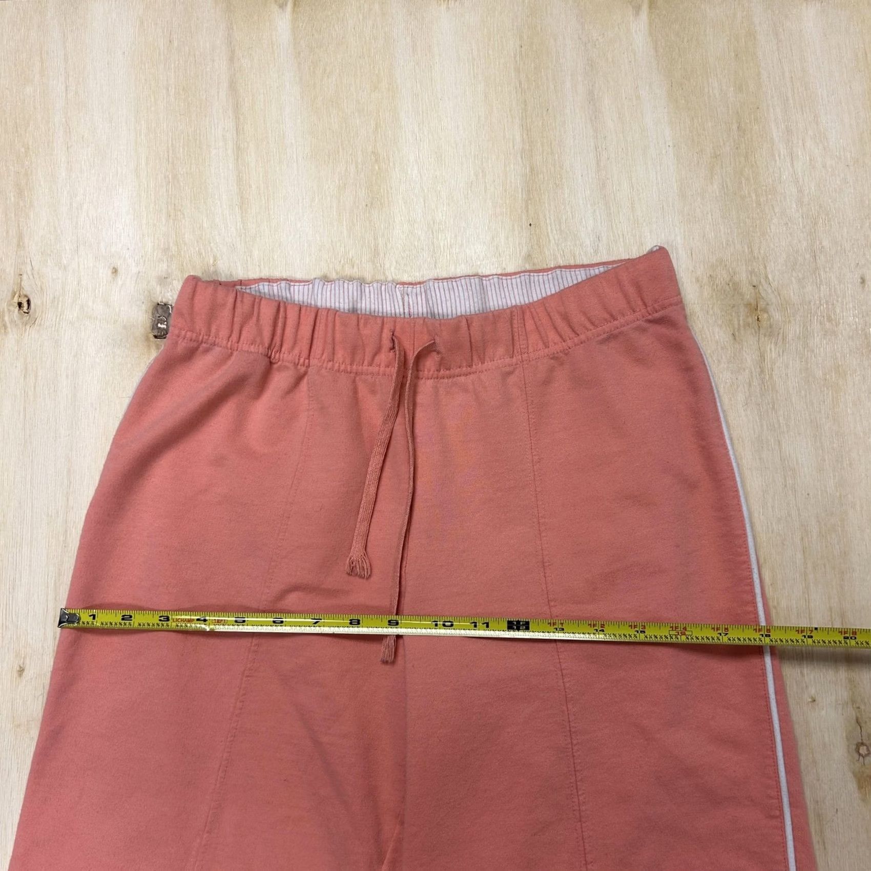 Pinko VINTAGE Fuda Sweatpants Womens Petite Medium Pink Knit Elastic Waist Loungewear Size 32" / US 10 / IT 46 - 6 Thumbnail