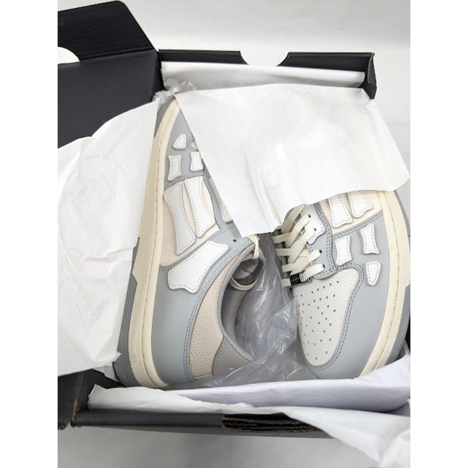 Amiri o1rshd1 Skelton Low-Top Sneakers in Grey Size US 11 / EU 44 - 21 Thumbnail