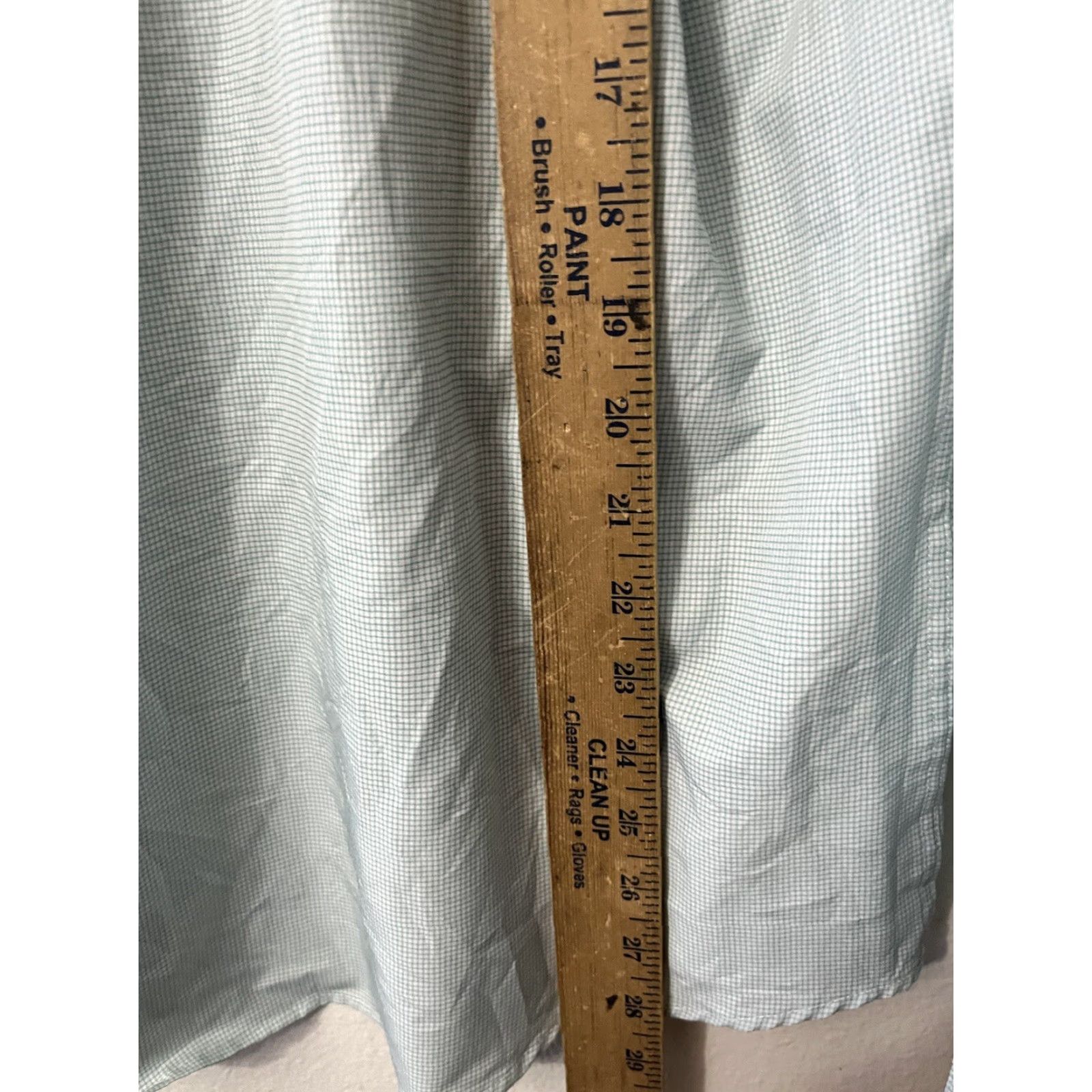 Nautica Nautica Mens Slim Button-Up Shirt /White Checked Performance SS Green Medium Size US M / EU 48-50 / 2 - 4 Thumbnail