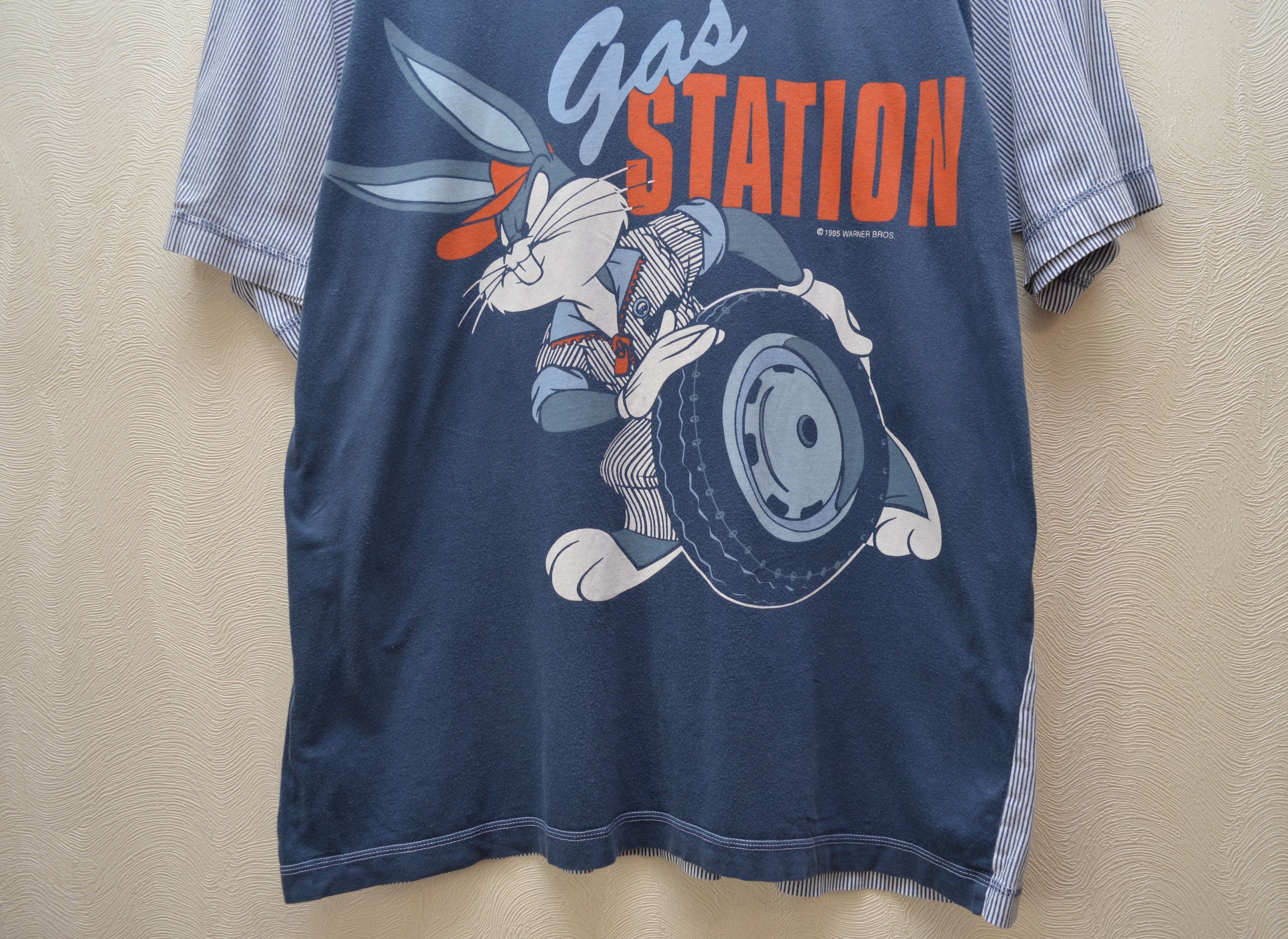 Cartoon Network × Vintage VINTAGE 1995 Bugs Bunny Gas Station Vintage Tee 90s y2k Size US M / EU 48-50 / 2 - 3 Thumbnail