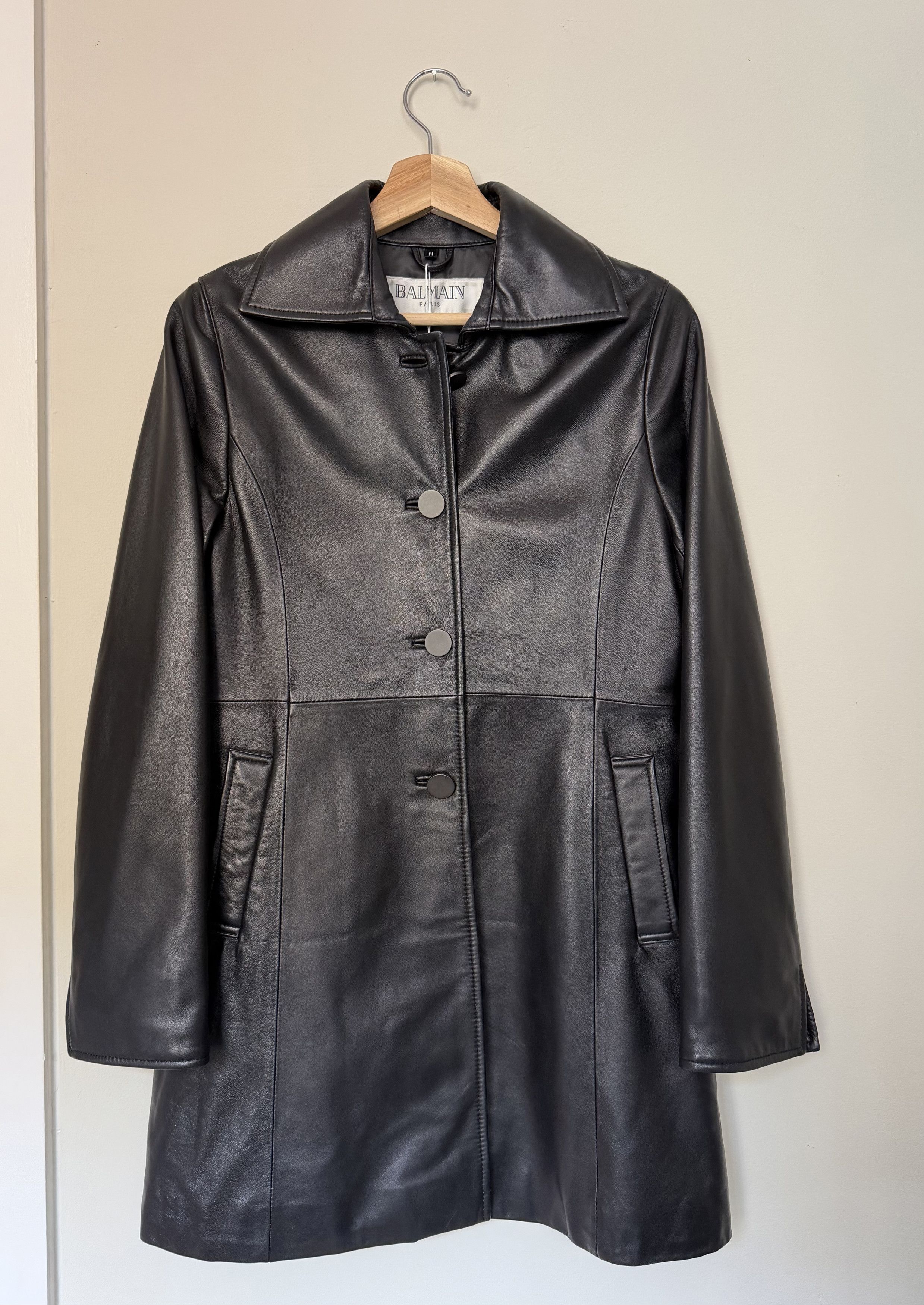 Balmain Balmain Calfskin Leather Jacket Size M / US 6-8 / IT 42-44 - 1 Thumbnail