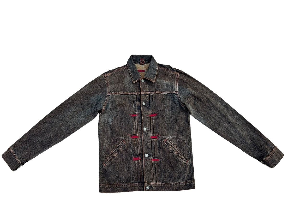 Johnbull Vintage 90s John Bull Japan Waxed Denim Jacket Size US M / EU 48-50 / 2 - 1 Thumbnail
