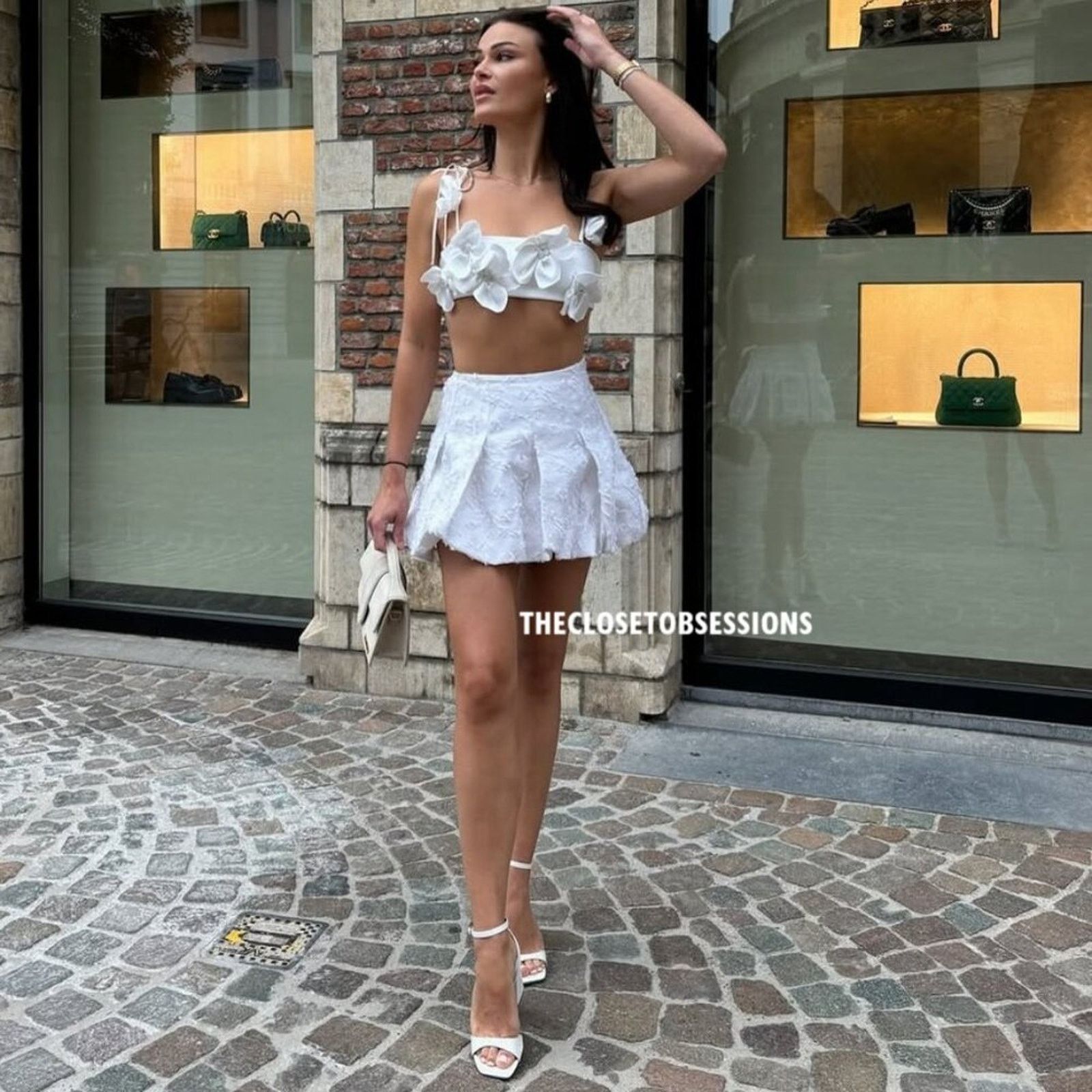 Zara ZARA Textured Mini Skirt Size 33" - 12 Thumbnail