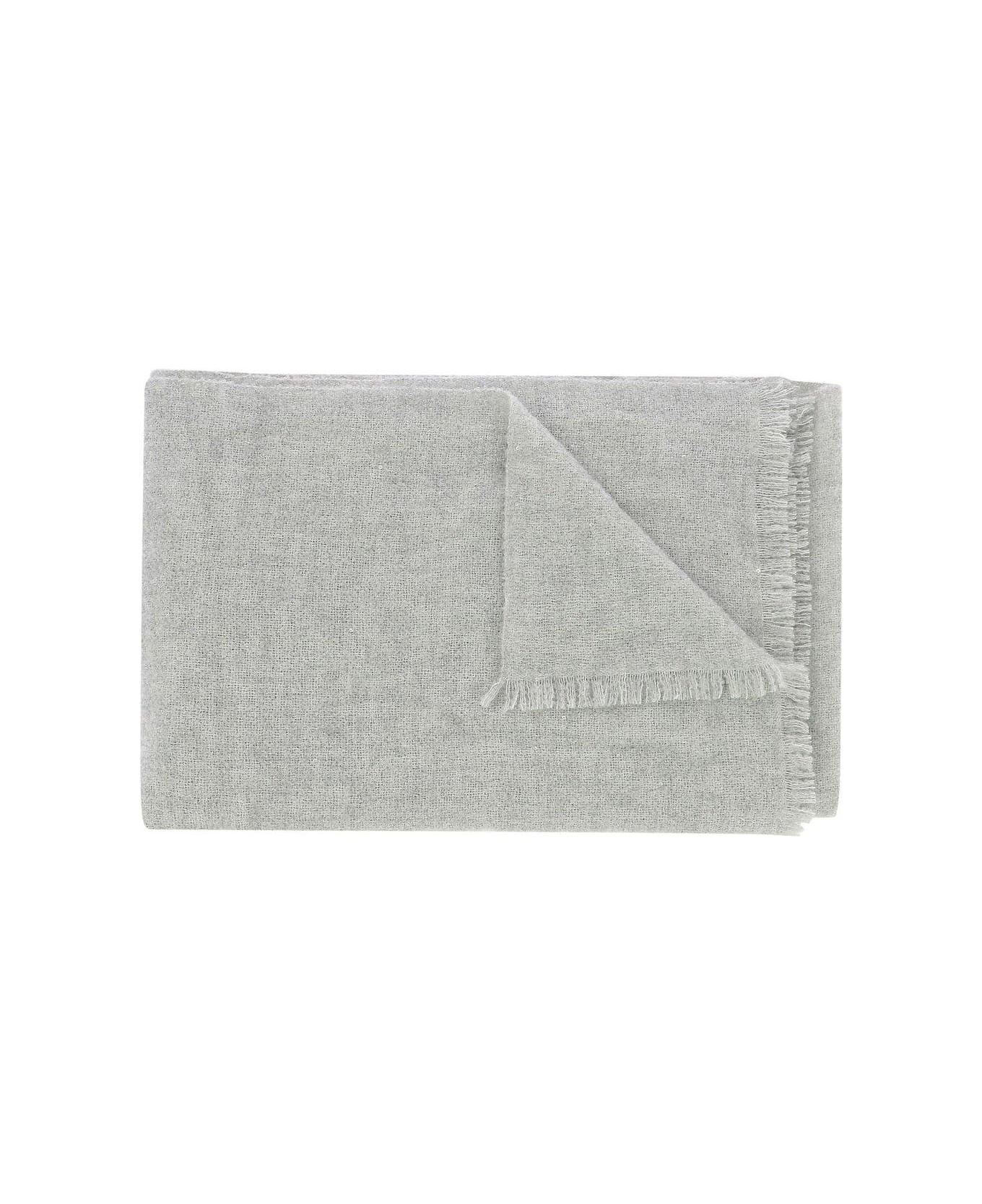 Brunello Cucinelli o1y0725 Size : OS / Scarf in Light Gray Size ONE SIZE - 2 Thumbnail