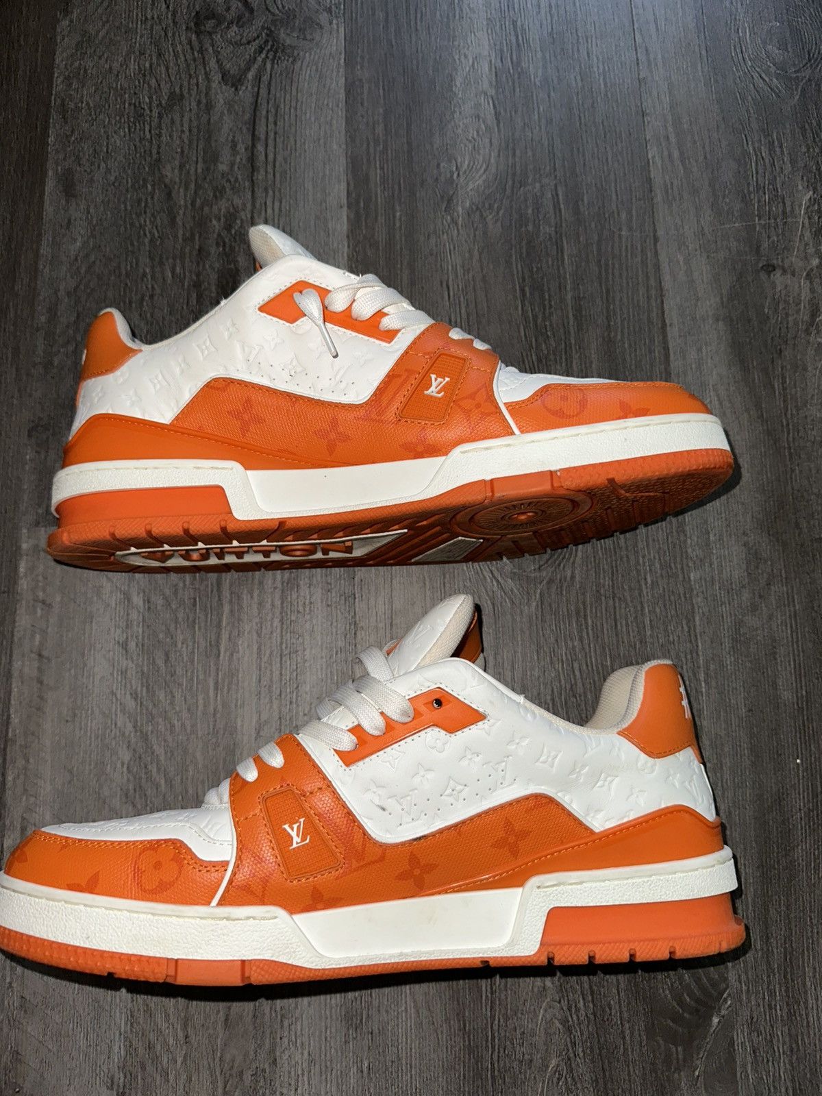 Louis Vuitton Louis Vuitton Monogram Trainer #54 Signature (Red/White) Size US 11 / EU 44 - 3 Thumbnail