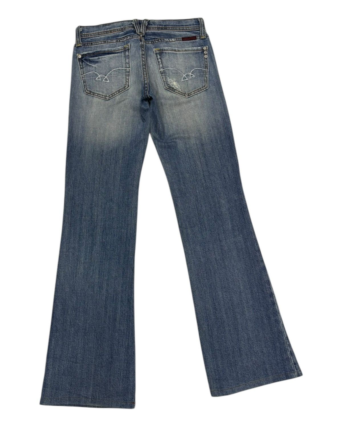 MR & MRS ITALY × Miss Me Vintage Flared Jeans Miss Me Bootcut Distressed Denim Jeans Size 28" / US 6 / IT 42 - 4 Thumbnail