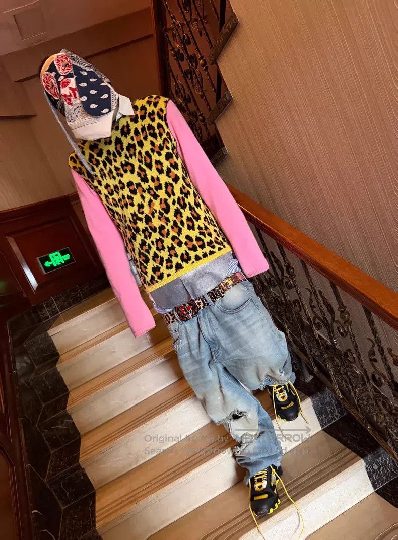 Comme des Garcons Comme des Garcons Pink Leopard Sweater Size US M / EU 48-50 / 2 - 7 Thumbnail