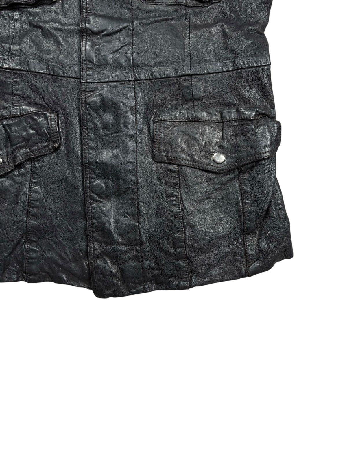 Ekam 2000s Cathy Jane Apocalypse Style Rider Vest Leather Jacket Size US M / EU 48-50 / 2 - 4 Thumbnail