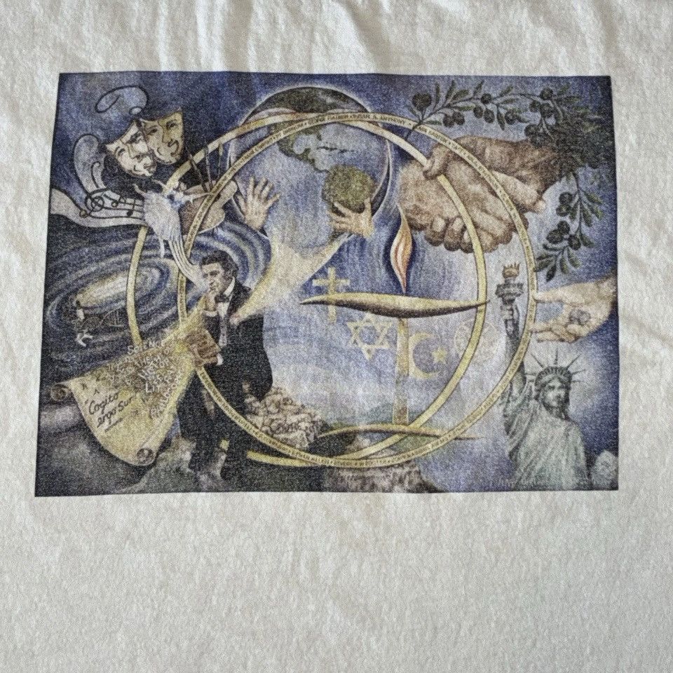 Other vintage obscure art tee shirt universalism global unity Size US XL / EU 56 / 4 - 2 Thumbnail