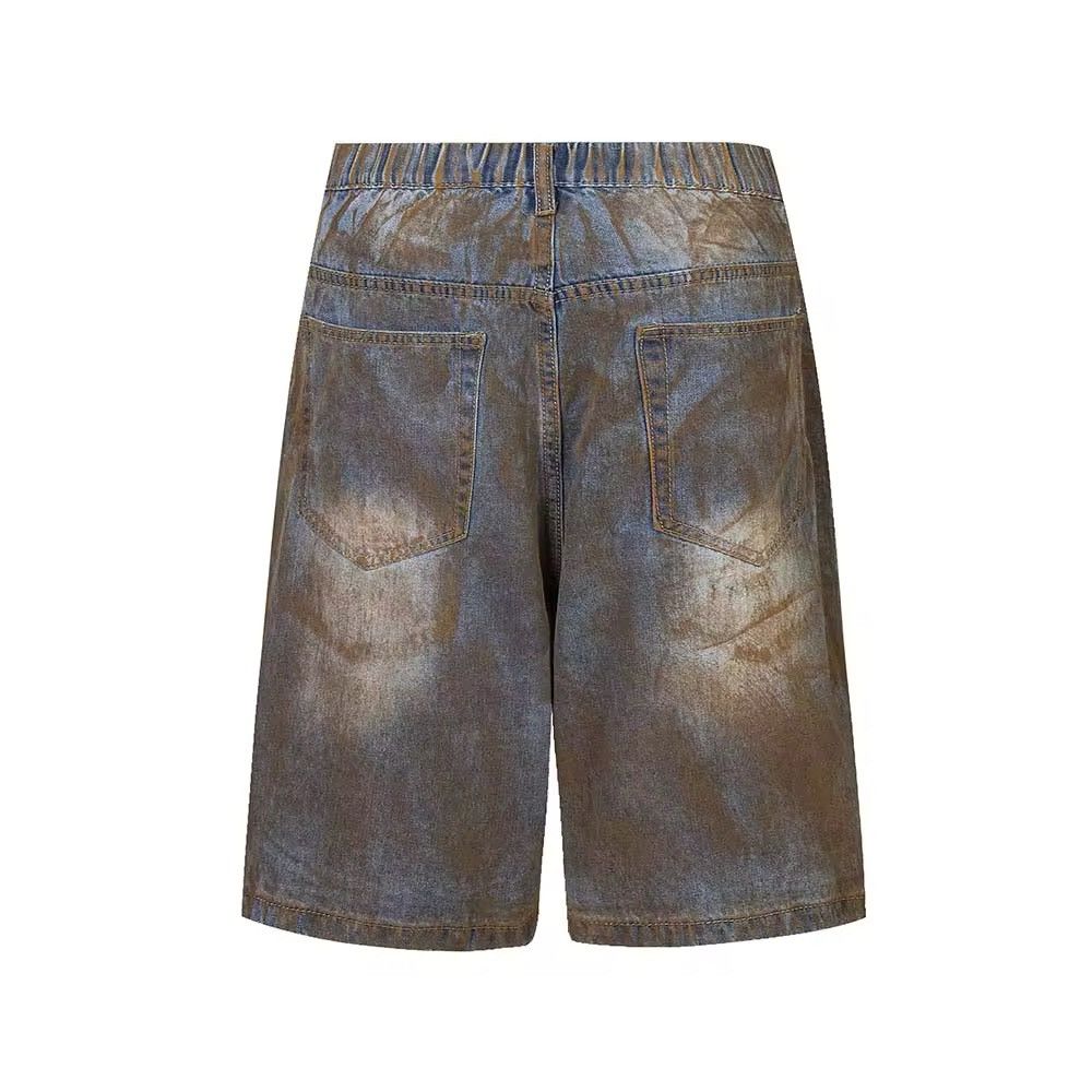 Designer × Vintage Dirty Washed Design Multiple Pockets Jorts Shorts y2k Size US 31 - 6 Thumbnail