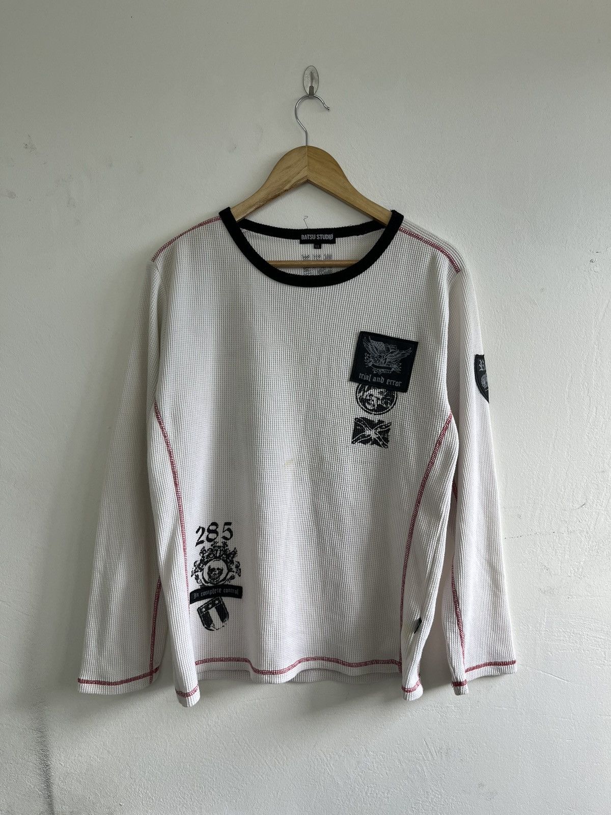 Vintage Vintage Y2K Batsu Studio Skull And Poem Thermal Shirt Size US L / EU 52-54 / 3 - 4 Thumbnail