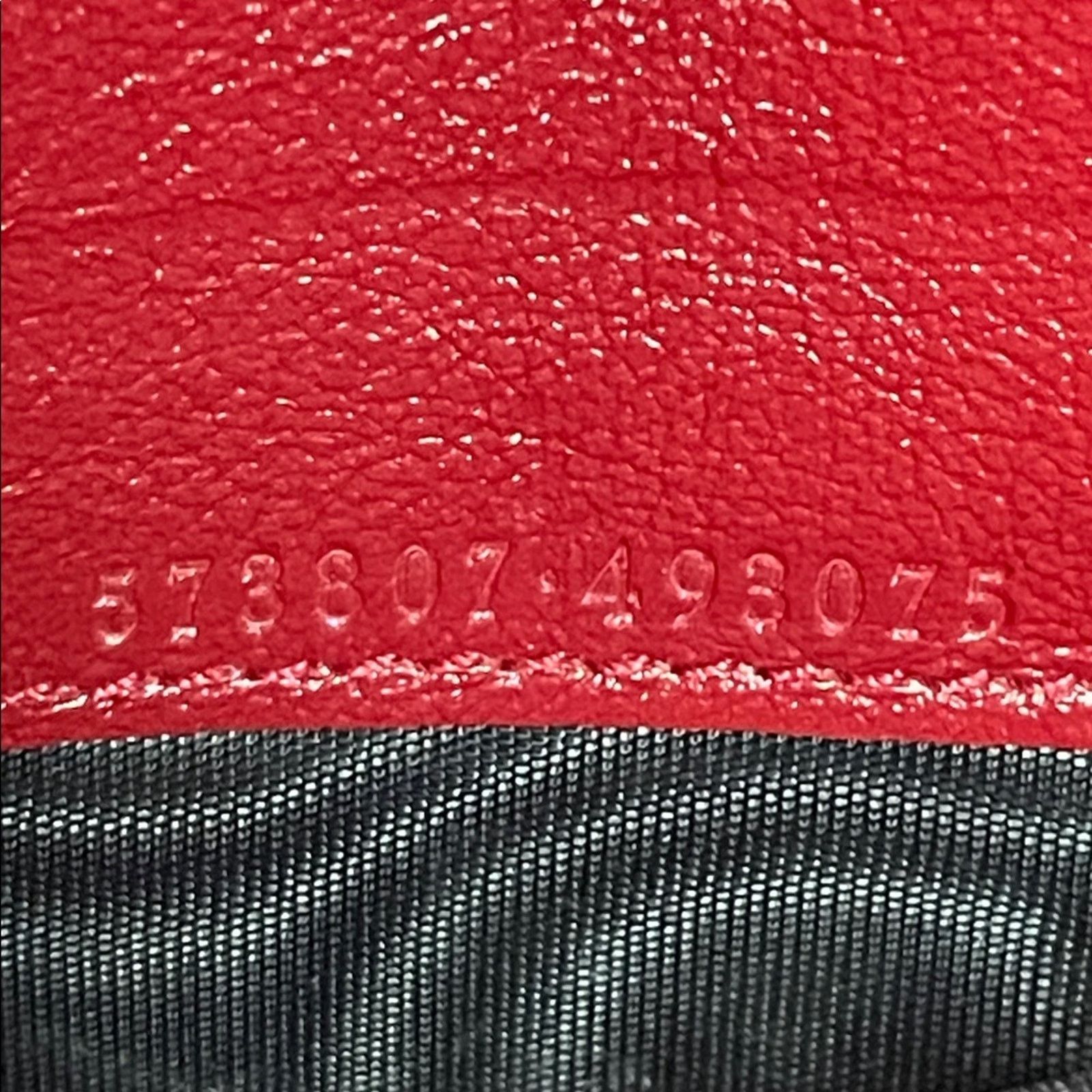 Gucci Gucci Marmont Torchon GG WOC Black/Red 573807 Size ONE SIZE - 14 Thumbnail