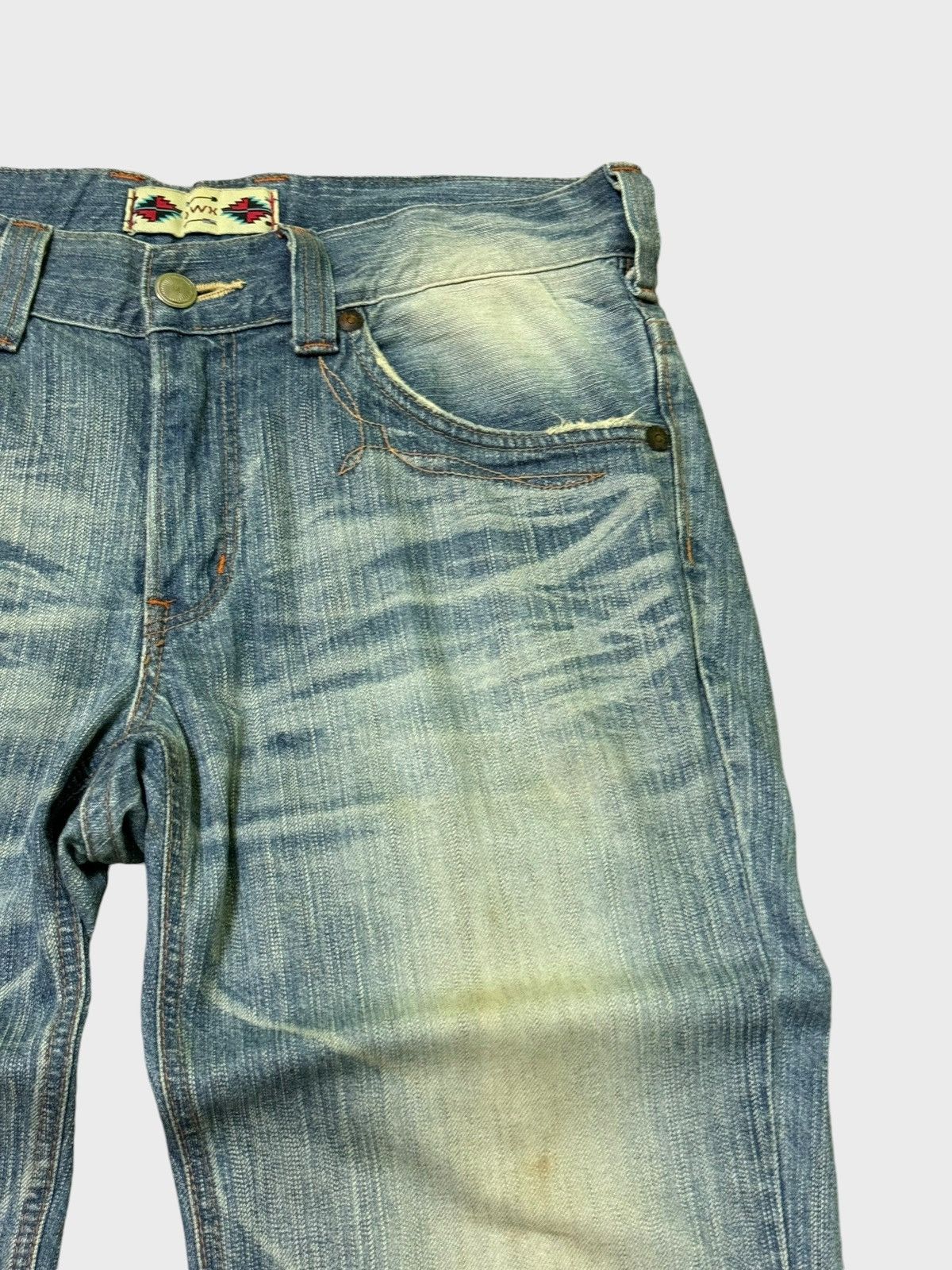 Edwin FLARED VINTAGE EDWIN CLAW MARK MUD WASH JEANS VERY RARE Size US 34 / EU 50 - 5 Thumbnail