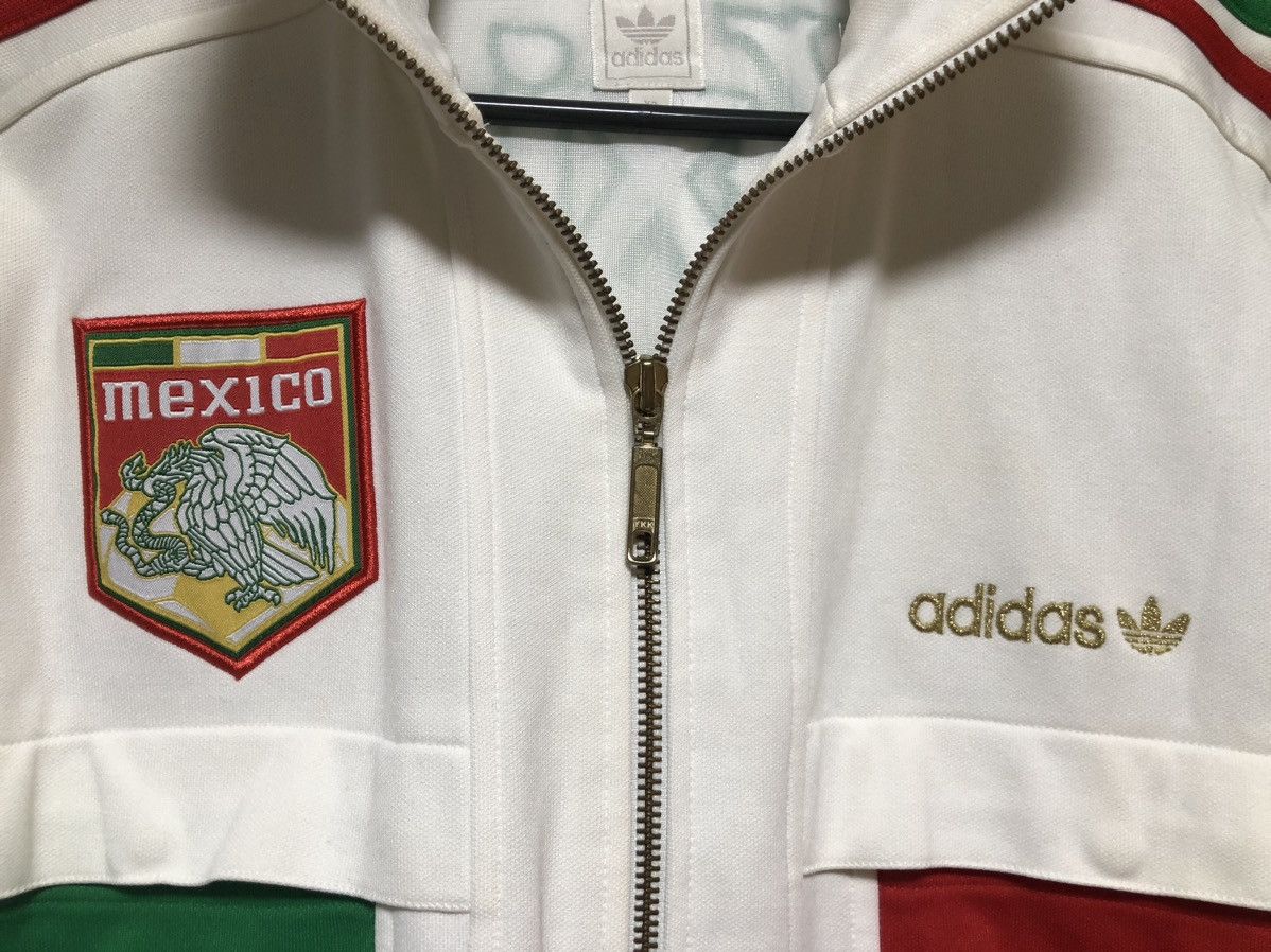 Adidas Adidas Mexico Casual Tracktop Jacket Big Logo Print Size US XL / EU 56 / 4 - 4 Thumbnail