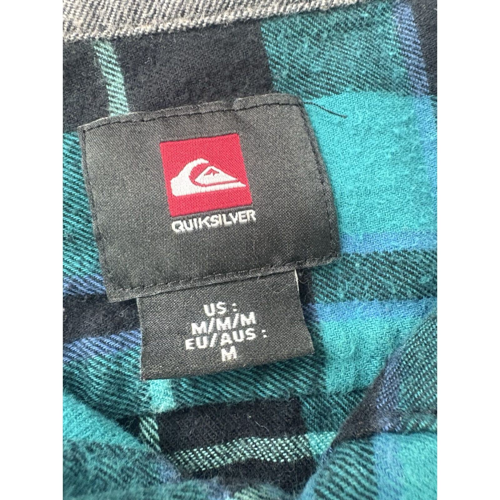 Quiksilver Quicksilver Mens Flannel Shirt Cotton Plaid Button-Up Casual Travel Winter Size M Multicolor Size US M / EU 48-50 / 2 - 7 Thumbnail