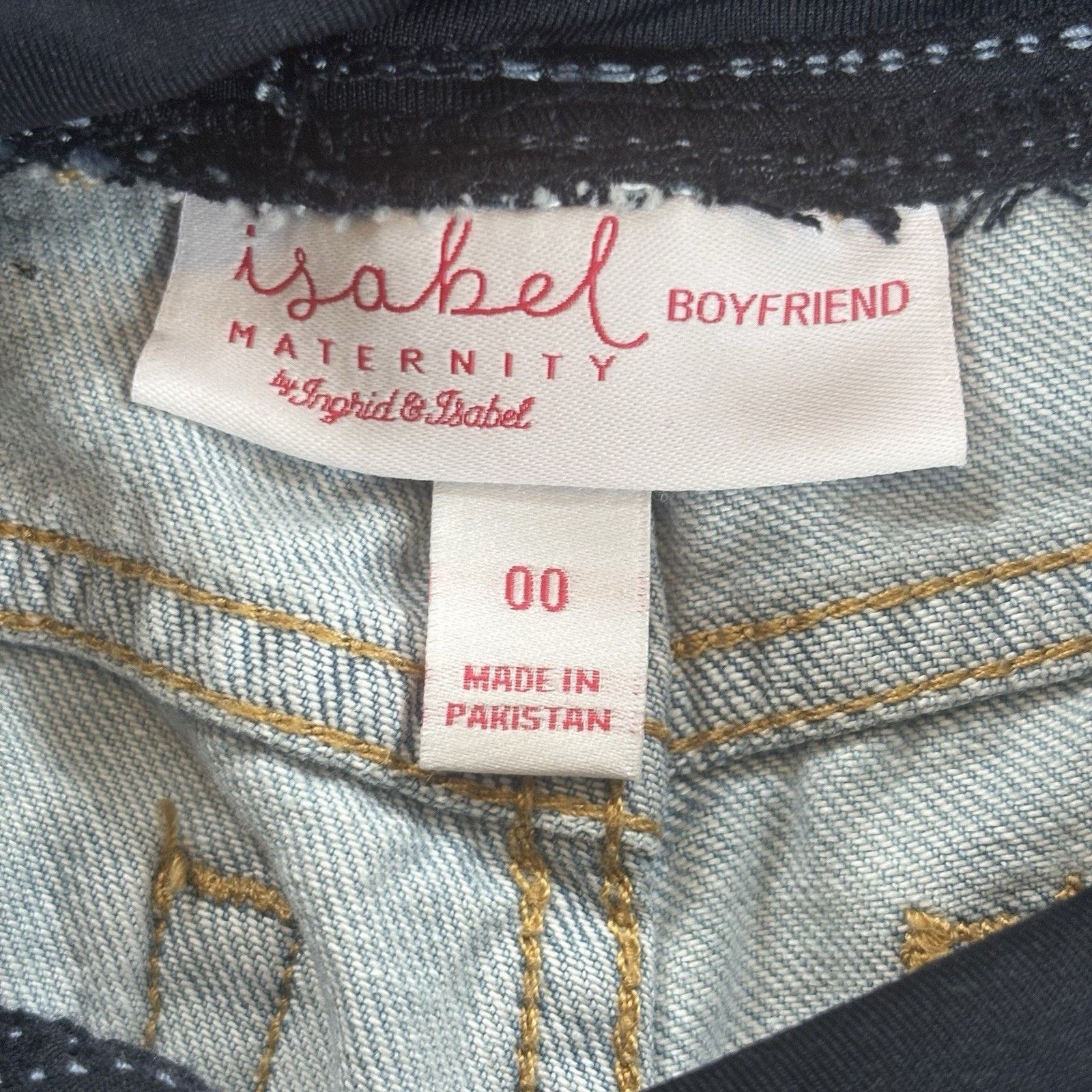 Other Isabel Maternity Boyfriend Crossover Jeans Blue 99K5K9 Sz 00 Size 24" / US 00 / IT 34 - 4 Thumbnail