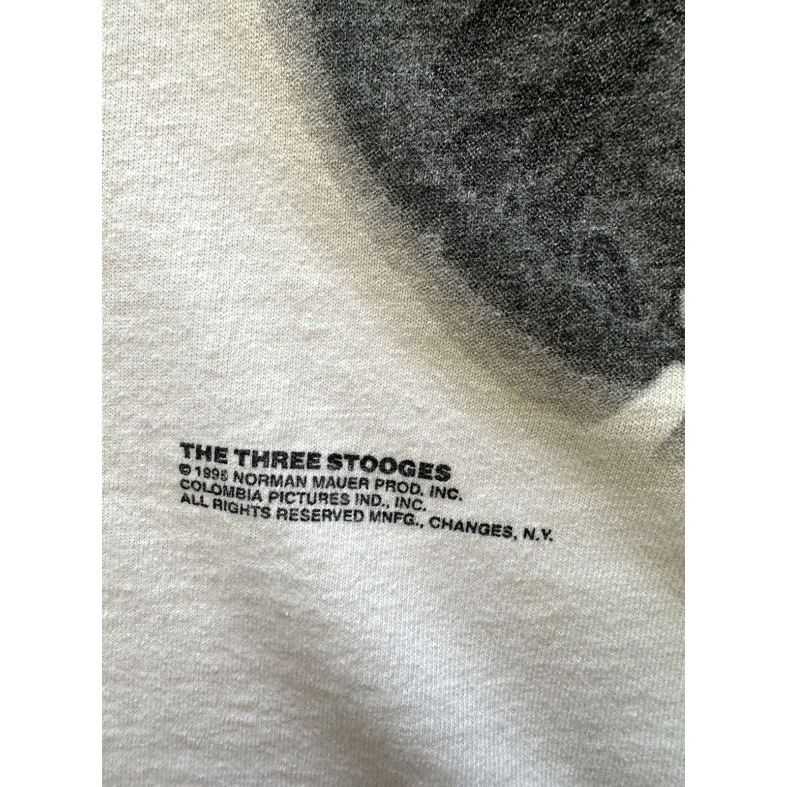 Tultex VINTAGE Tultex The Three Stooges Stooge Patrol 1995 T-shirt Men Large 90s White Size US L / EU 52-54 / 3 - 3 Thumbnail