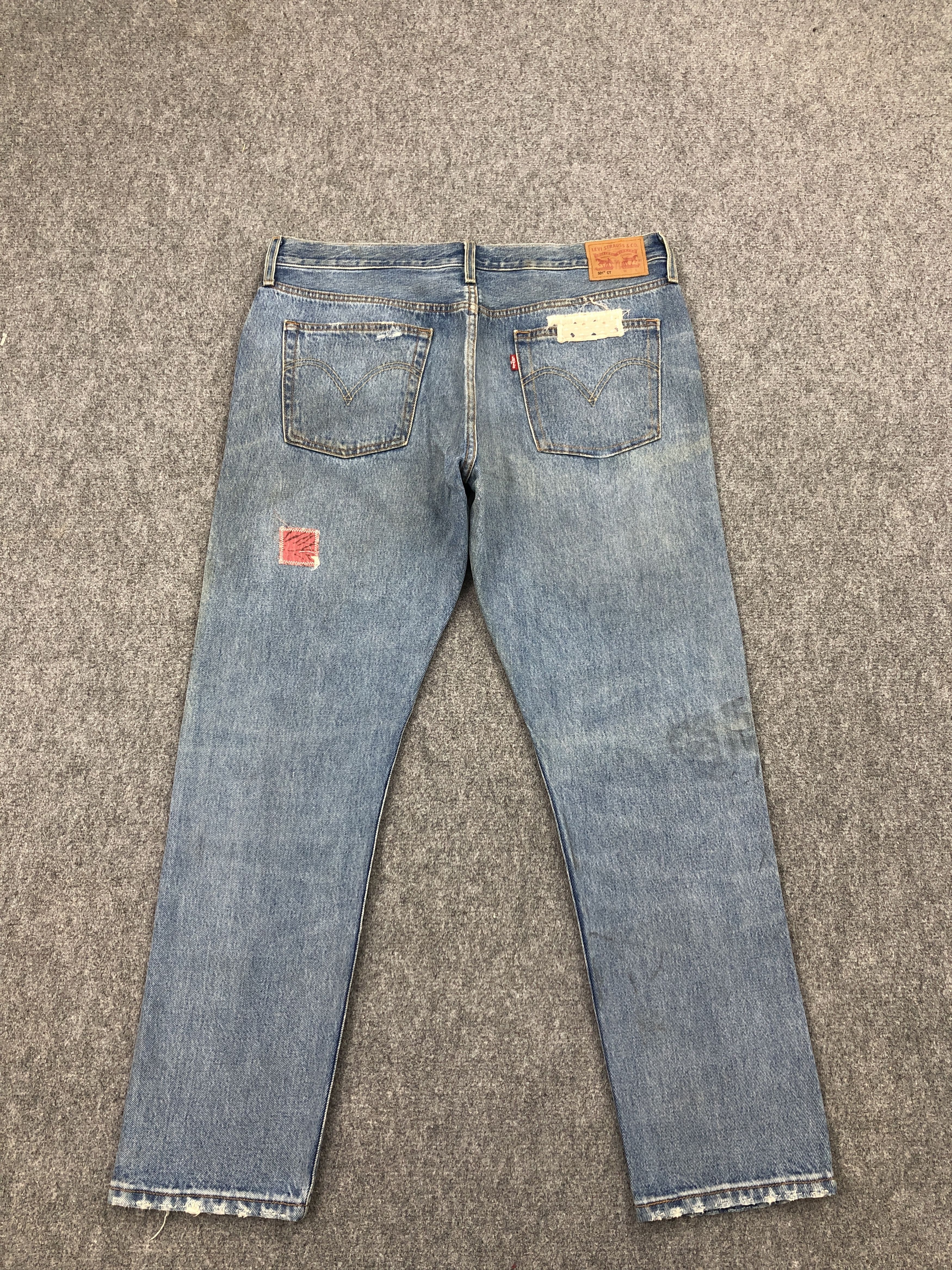 Levi's × Vintage Distressed Vintage Levis 501 Floral Patches Jeans Size US 36 / EU 52 - 3 Thumbnail