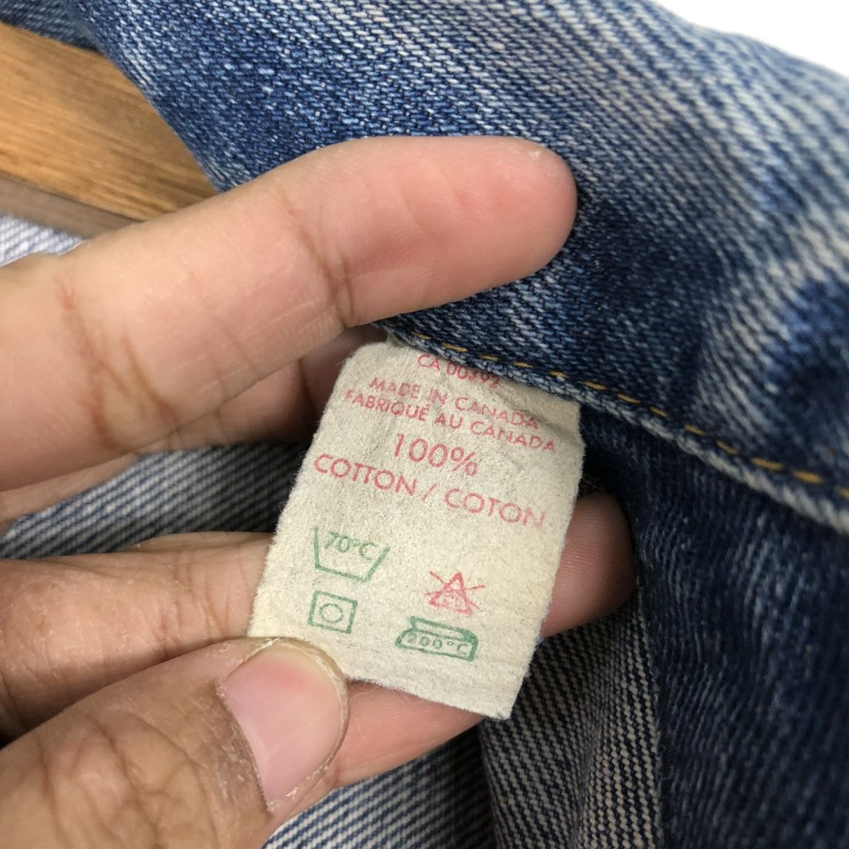 Lee 🔥VINTAGE 80’s TRUCKER DENIM JACKET LEE MADE IN CANADA Size US M / EU 48-50 / 2 - 20 Thumbnail
