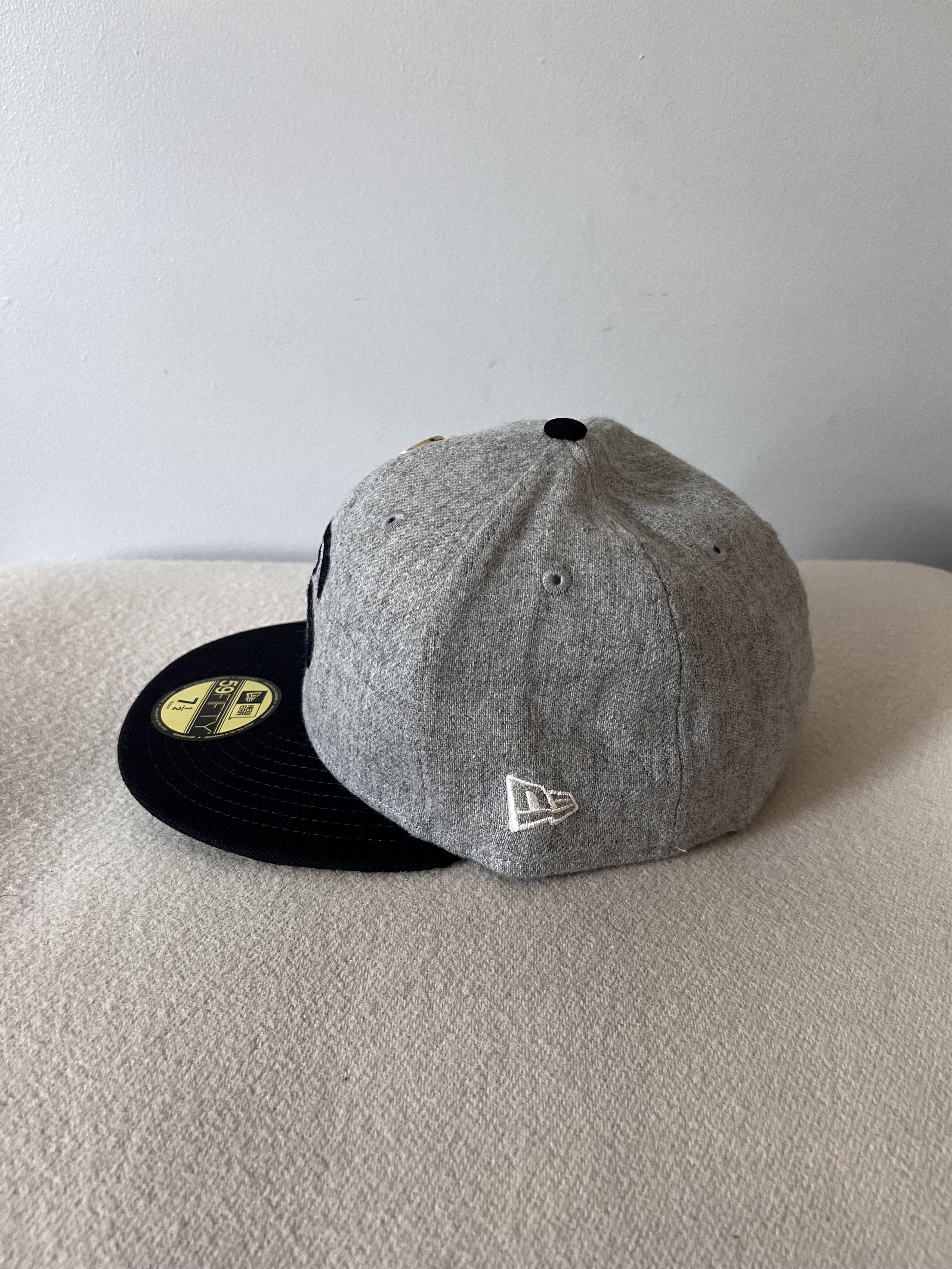 MLB 7 1/2 New Era Chicago White Sox 5950 Wool Fitted Hat in Grey Size ONE SIZE - 2 Thumbnail